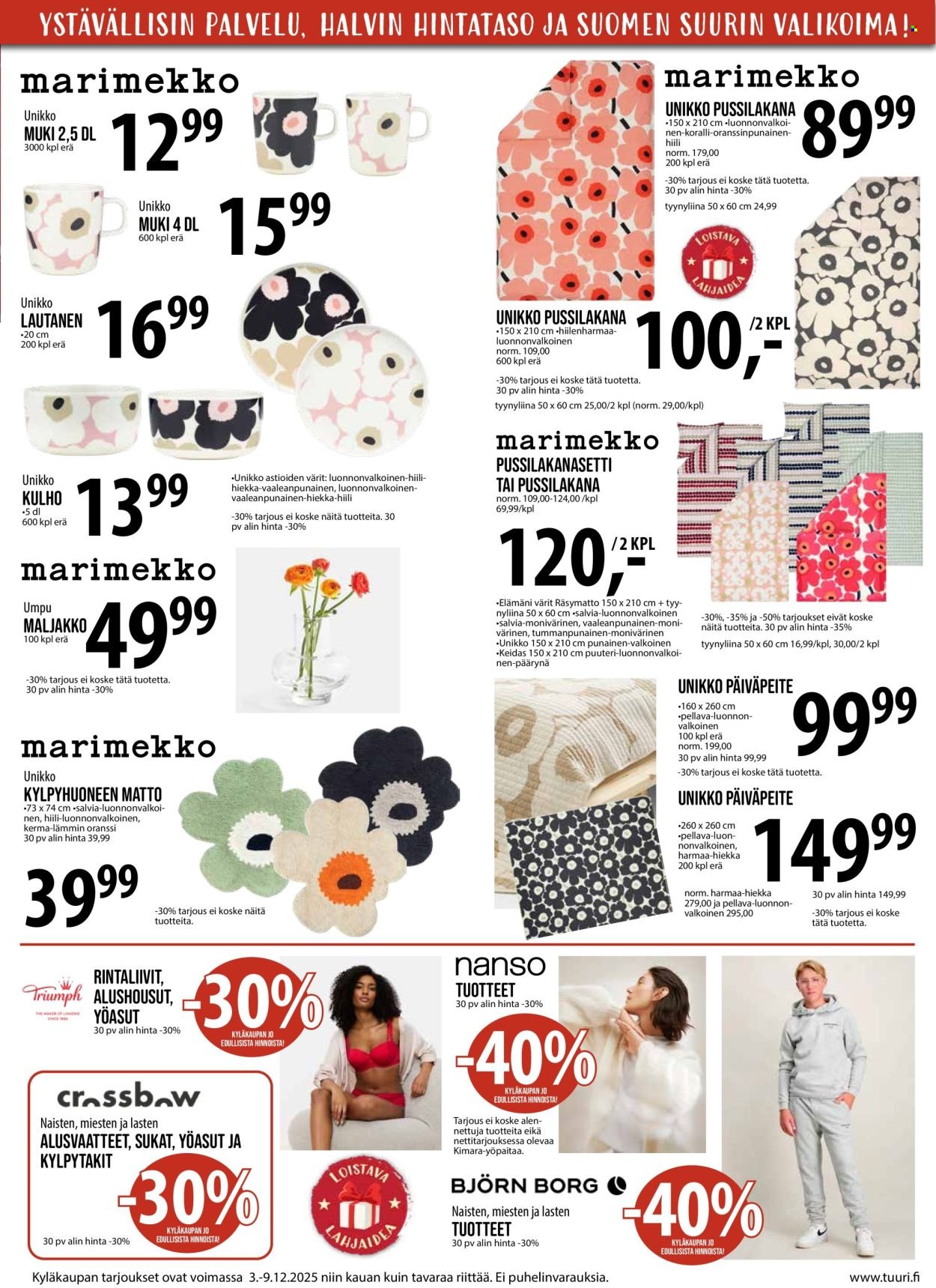 TUURI tarjoukset - Alkaen KE 3.12.2025