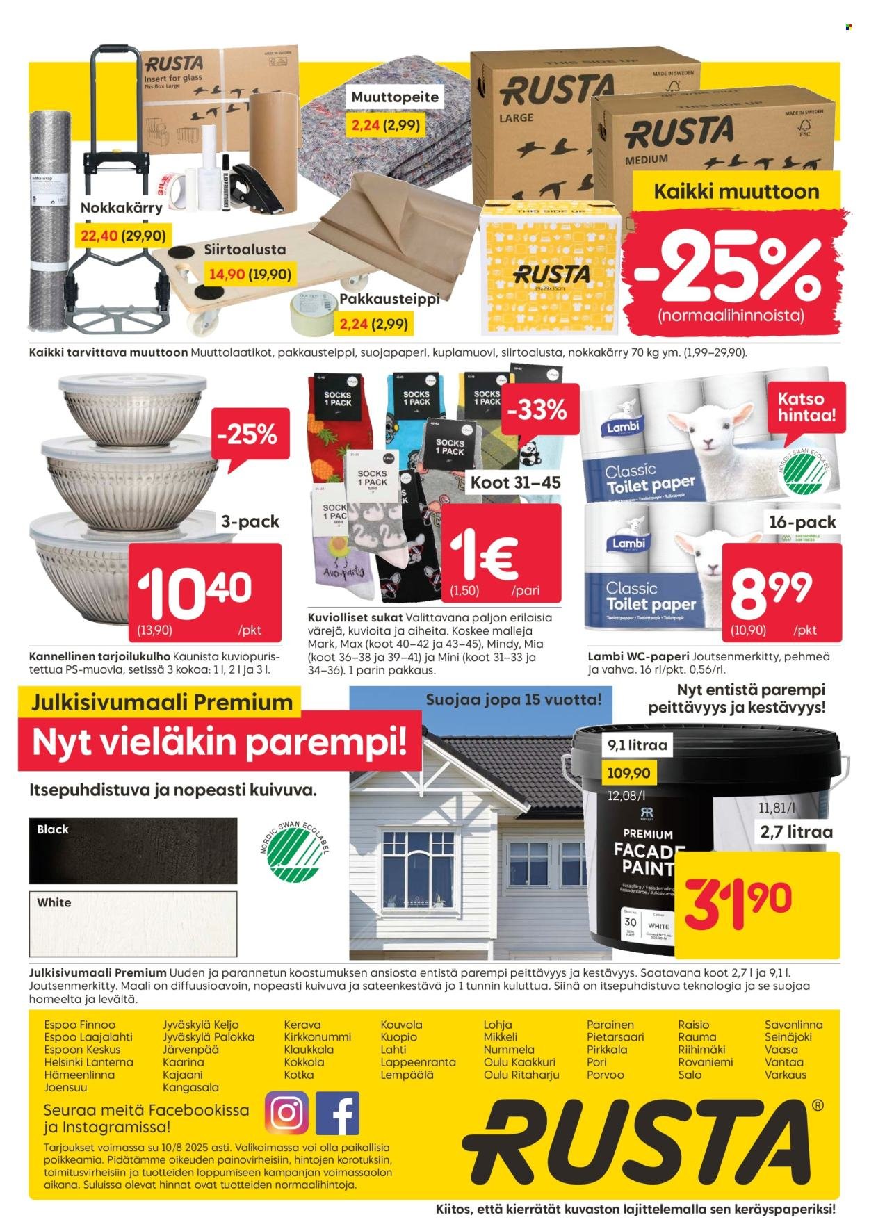 RUSTA tarjoukset - Alkaen MA 28.7.2025 (2025-07-28 - 2025-08-10)