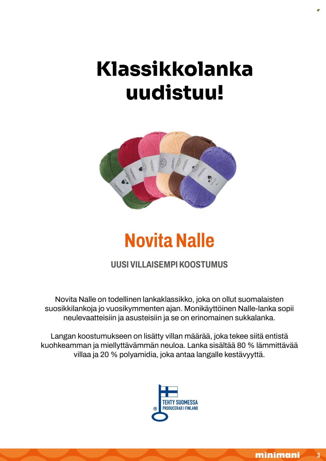 MINIMANI tarjoukset - Silmukaksi
