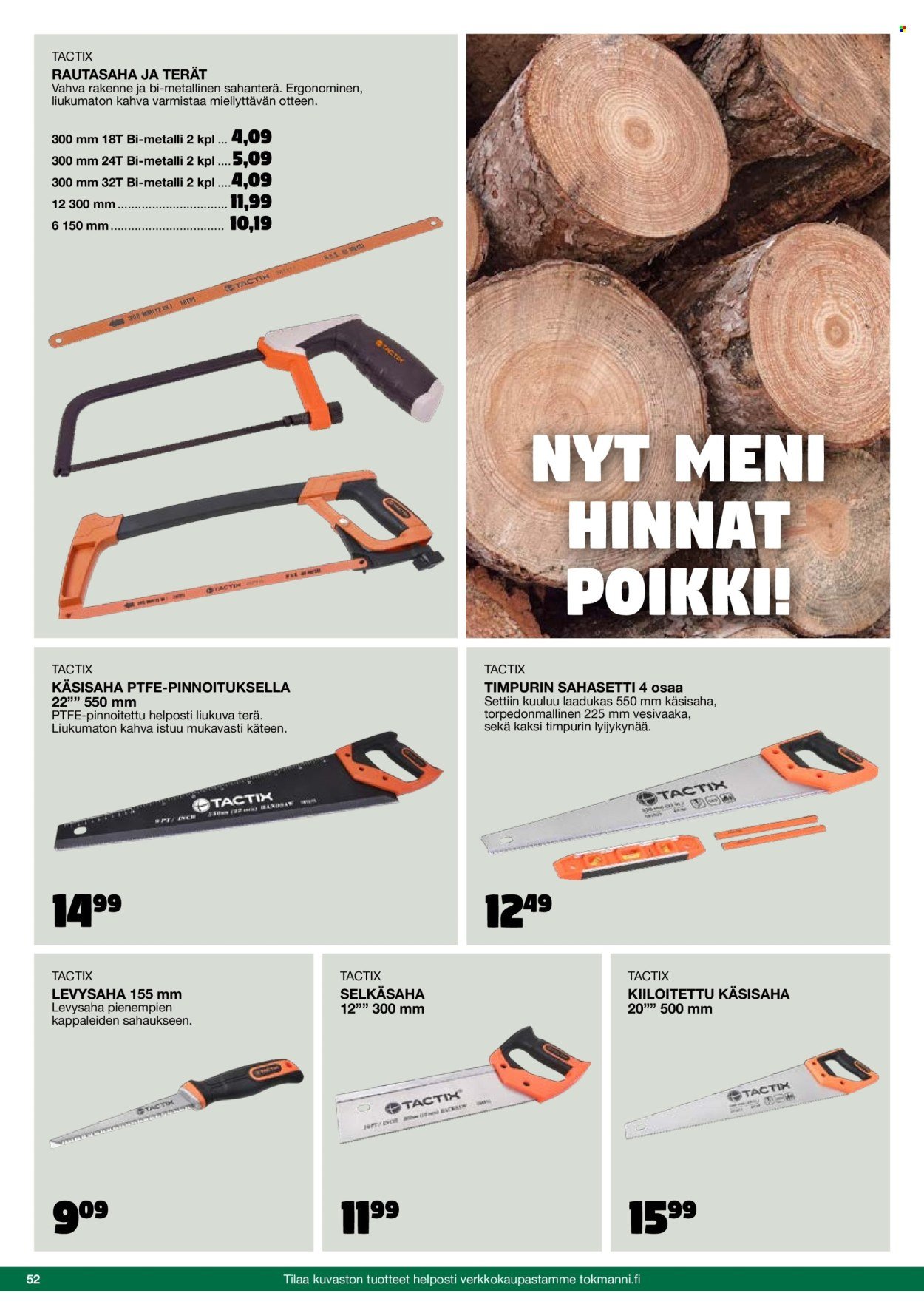 TOKMANNI tarjoukset - Työkalukuvasto (2025-10-22 - 2025-11-01)