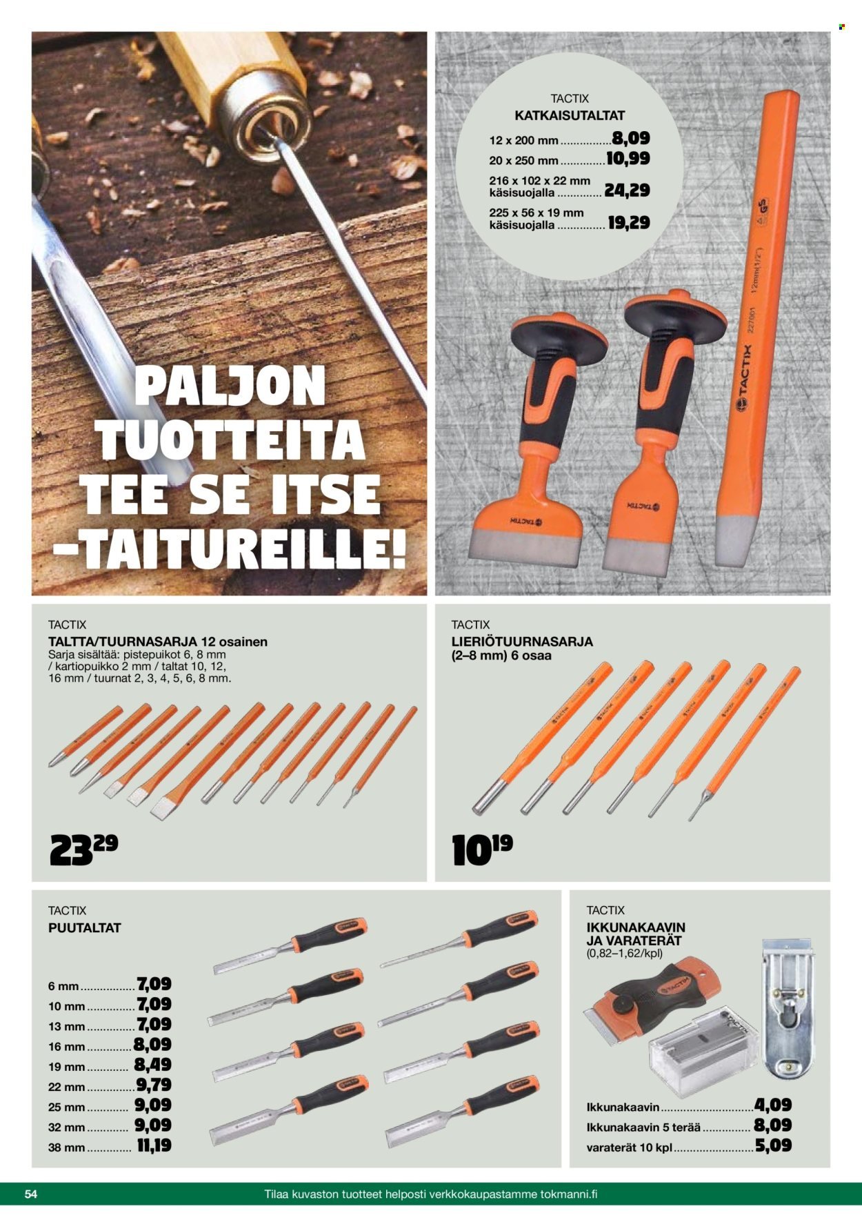 TOKMANNI tarjoukset - Työkalukuvasto (2025-10-22 - 2025-11-01)