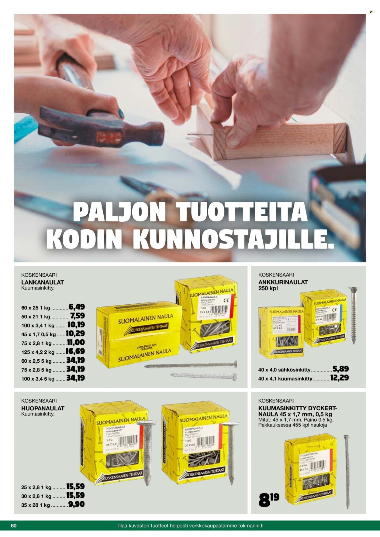 TOKMANNI tarjoukset - Työkalukuvasto (2025-10-22 - 2025-11-01)