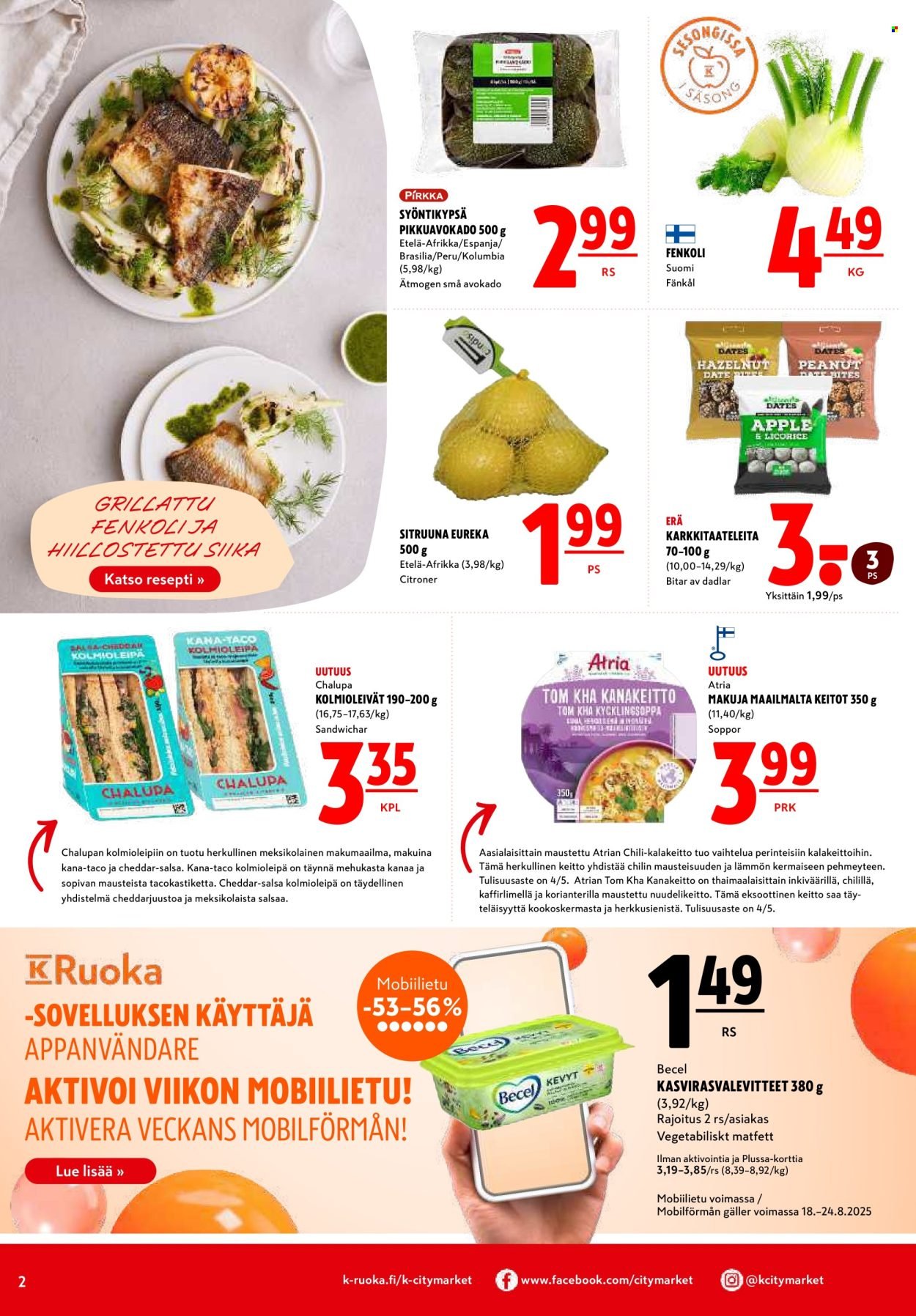 K-CITYMARKET tarjoukset - Alkaen TO 21.8.2025 (2025-08-21 - 2025-08-31)