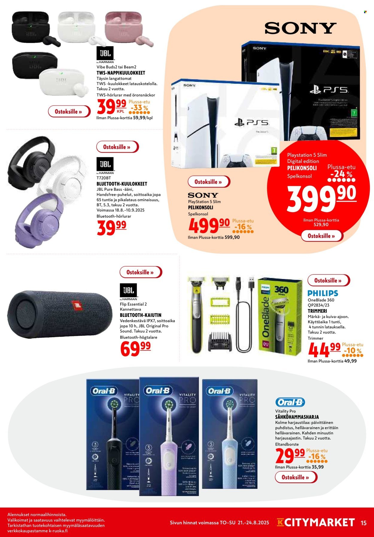 K-CITYMARKET tarjoukset - Alkaen TO 21.8.2025 (2025-08-21 - 2025-08-31)