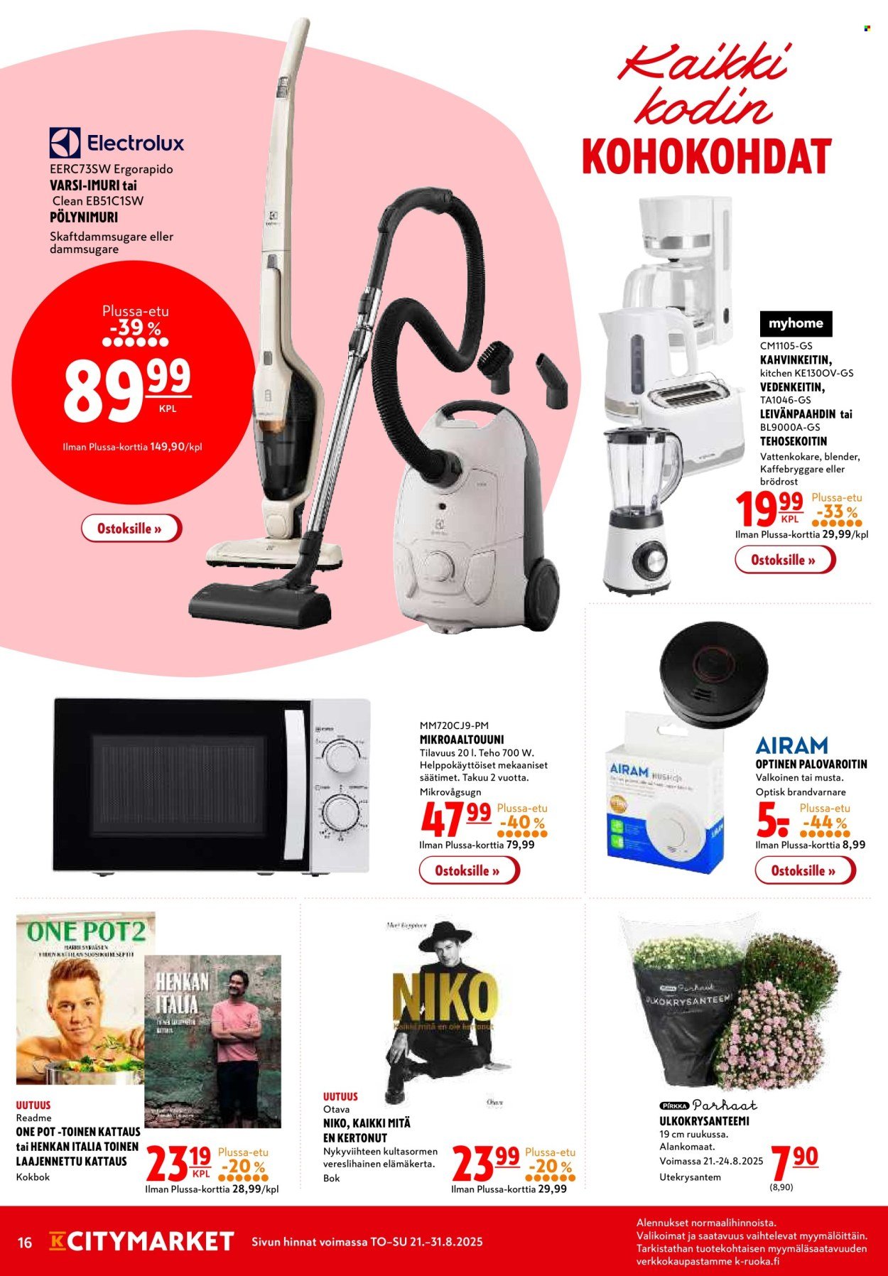 K-CITYMARKET tarjoukset - Alkaen TO 21.8.2025 (2025-08-21 - 2025-08-31)
