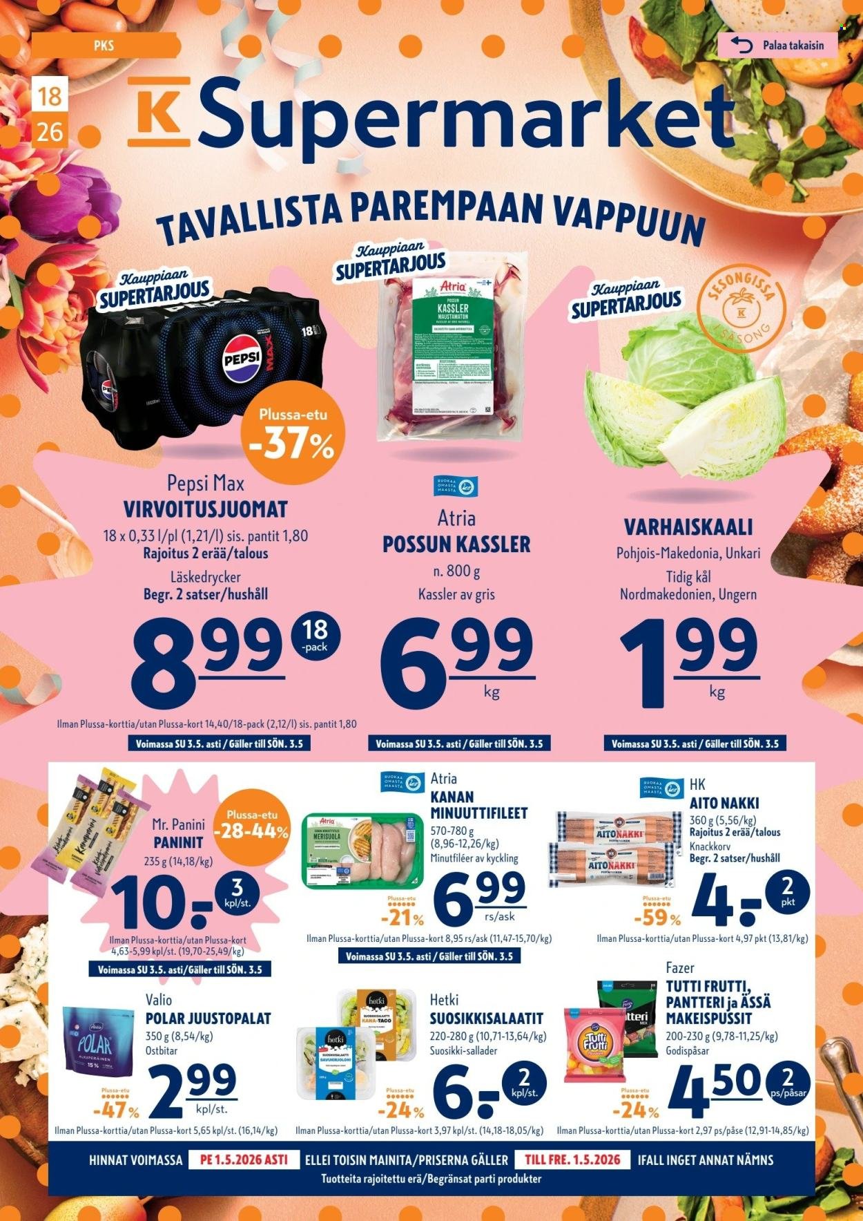 K-SUPERMARKET tarjoukset - Tavallista parempaan vappuun