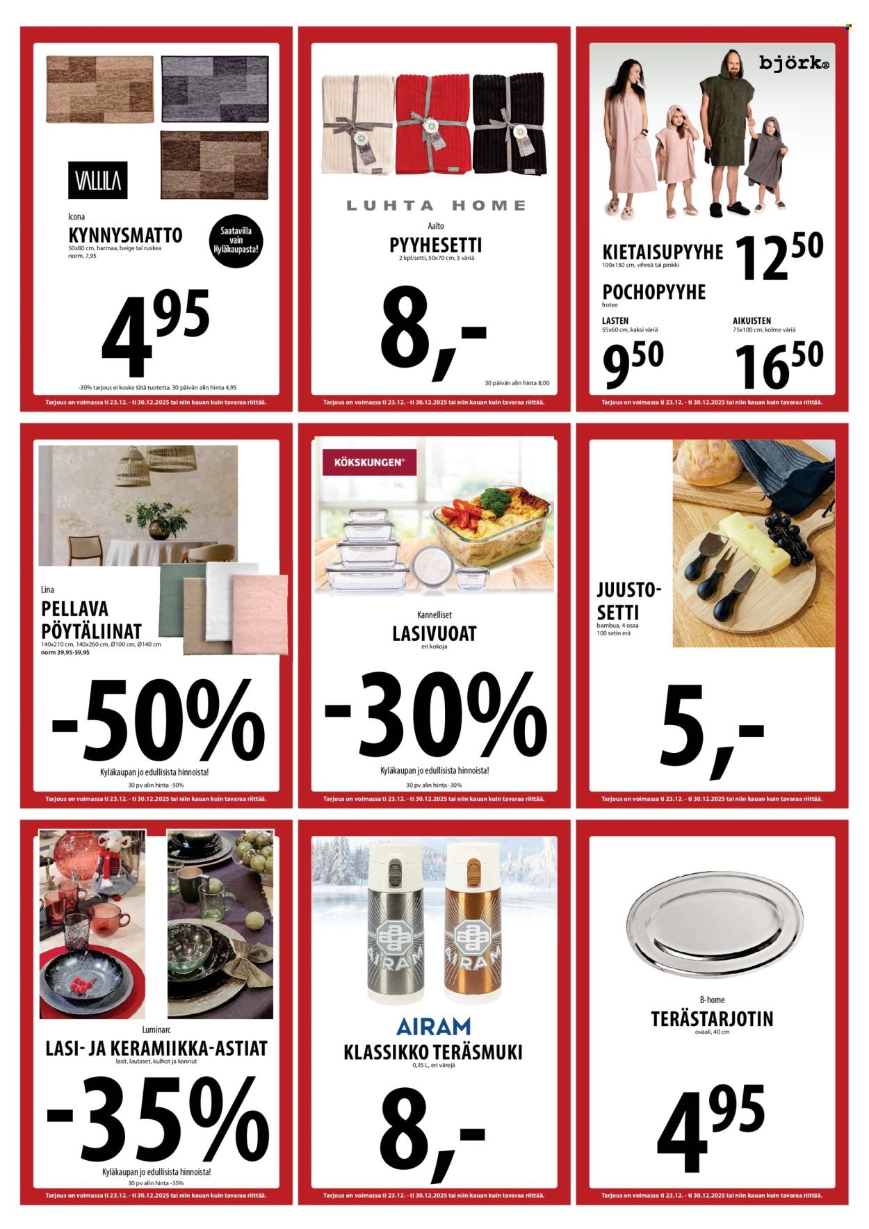 TUURI tarjoukset - Alkaen TI 23.12.2025