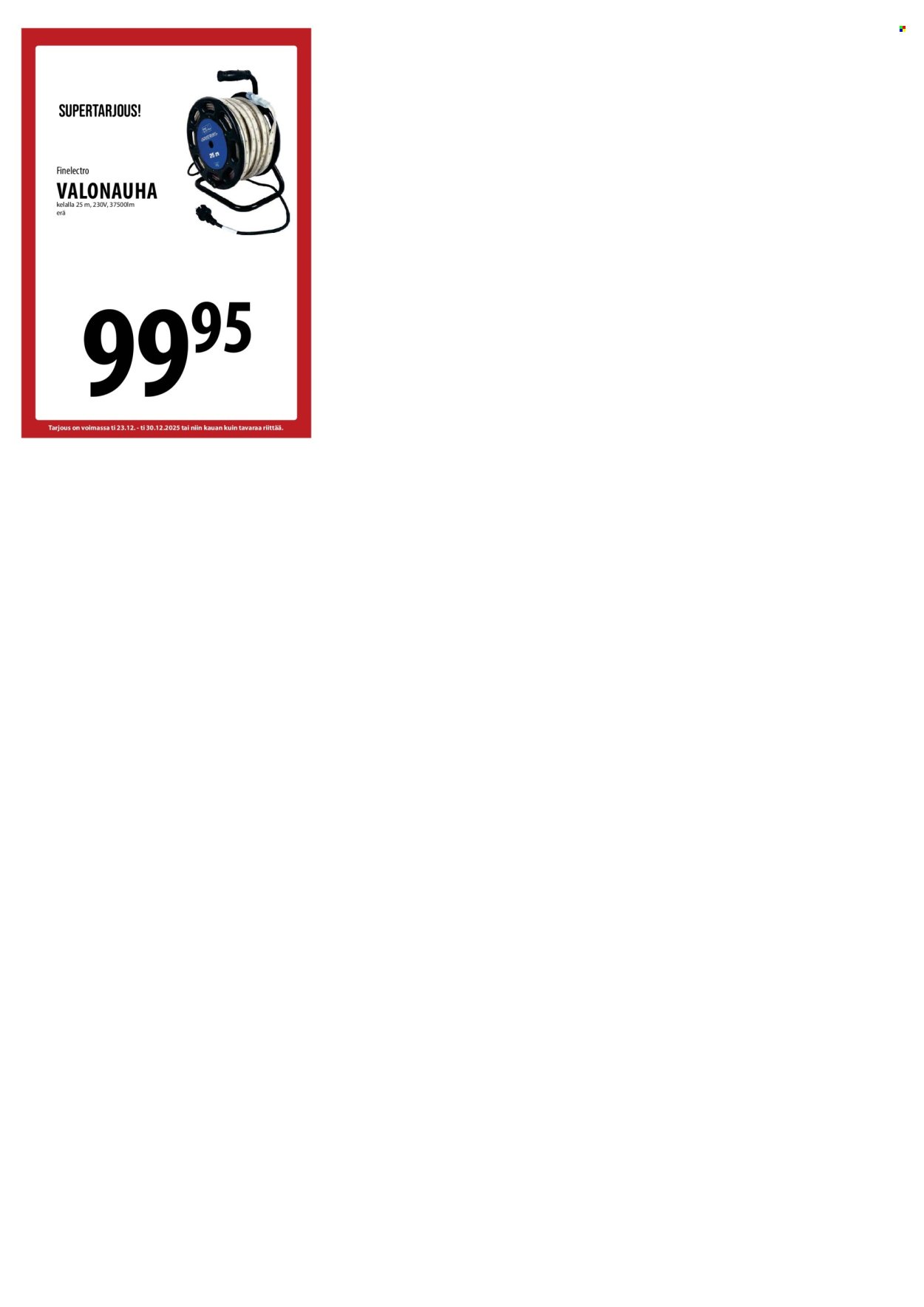 TUURI tarjoukset - Alkaen TI 23.12.2025