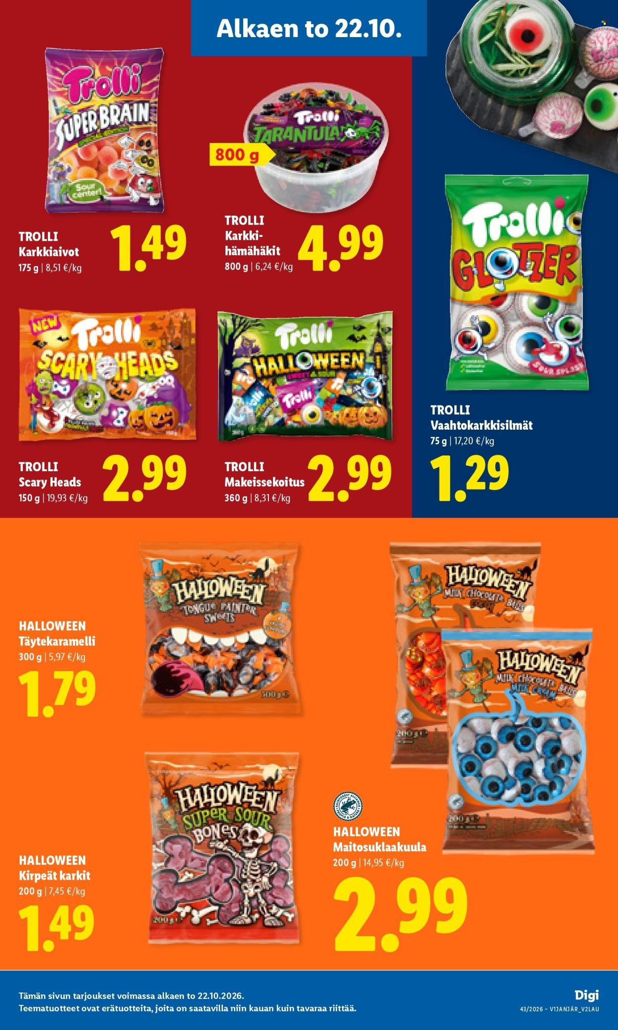 LIDL tarjoukset - Alkaen TO 22.10.2026