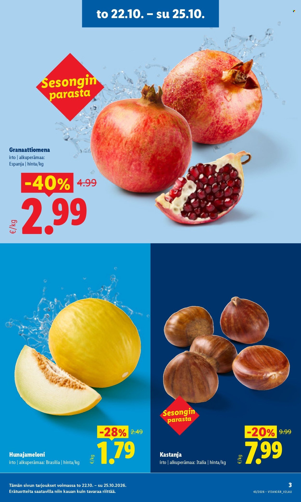 LIDL tarjoukset - Alkaen TO 22.10.2026