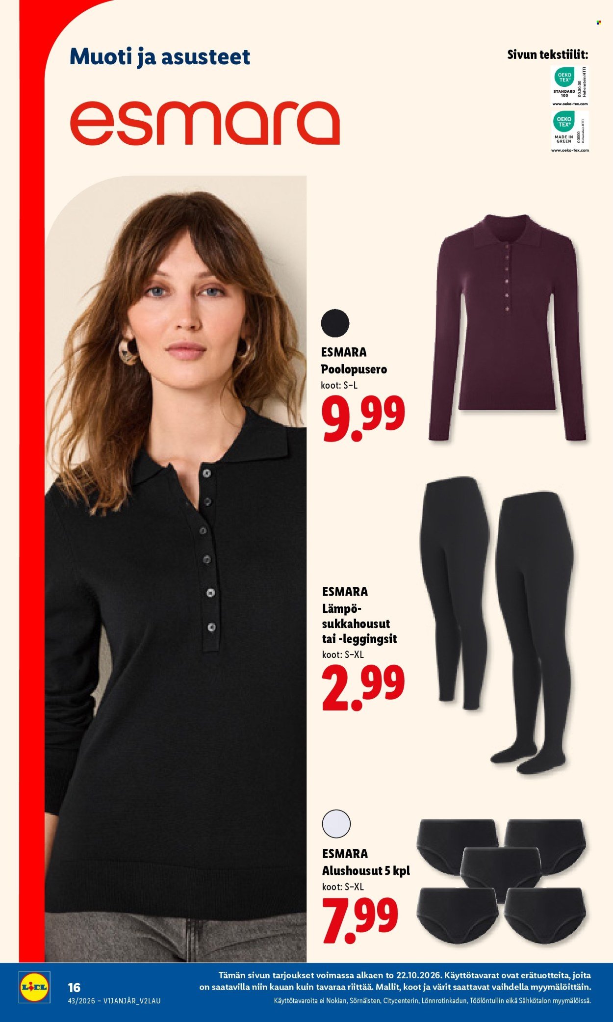 LIDL tarjoukset - Alkaen TO 22.10.2026
