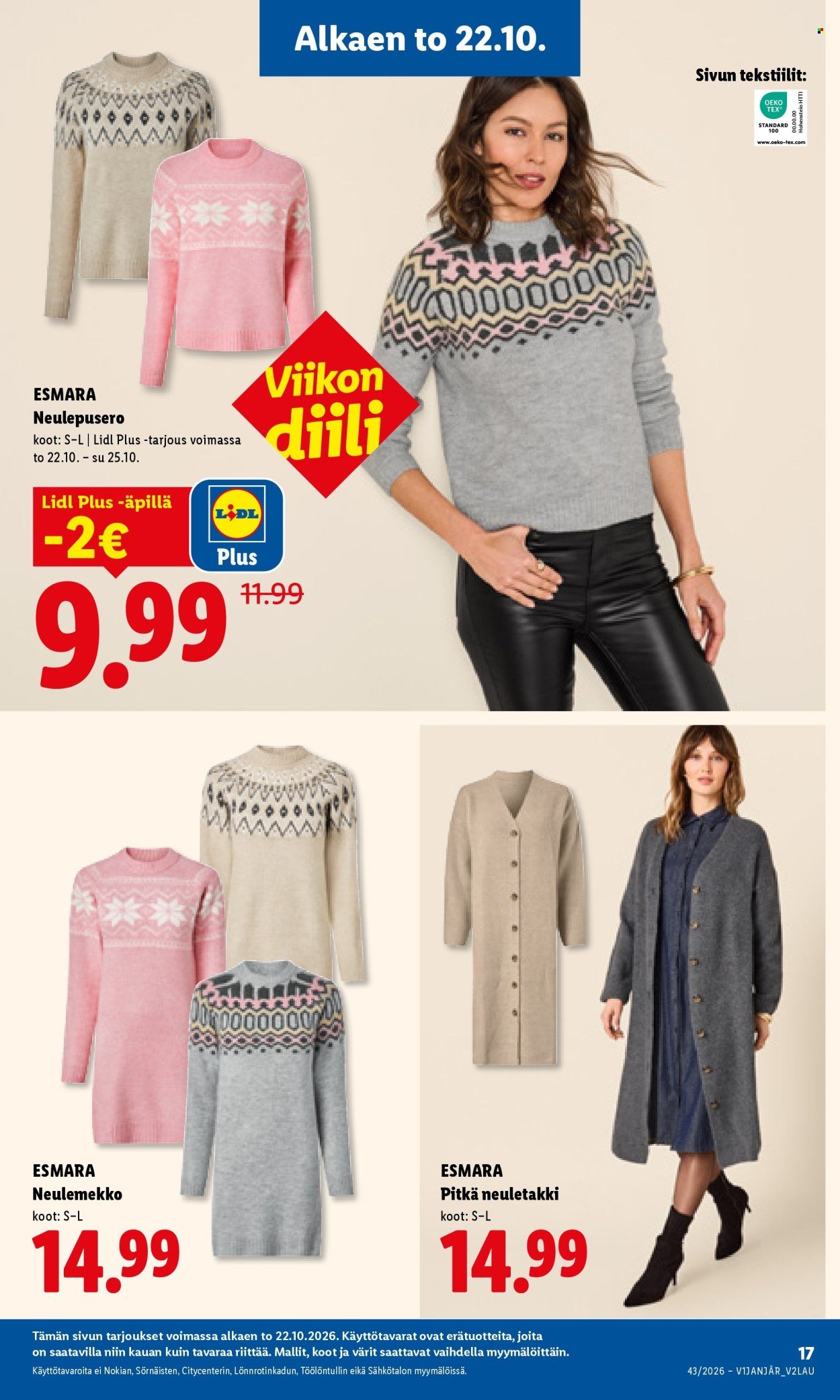 LIDL tarjoukset - Alkaen TO 22.10.2026