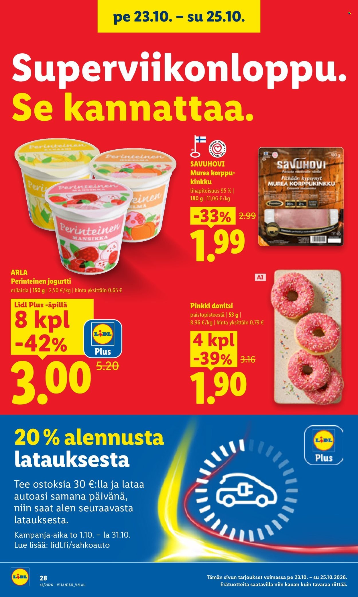 LIDL tarjoukset - Alkaen TO 22.10.2026
