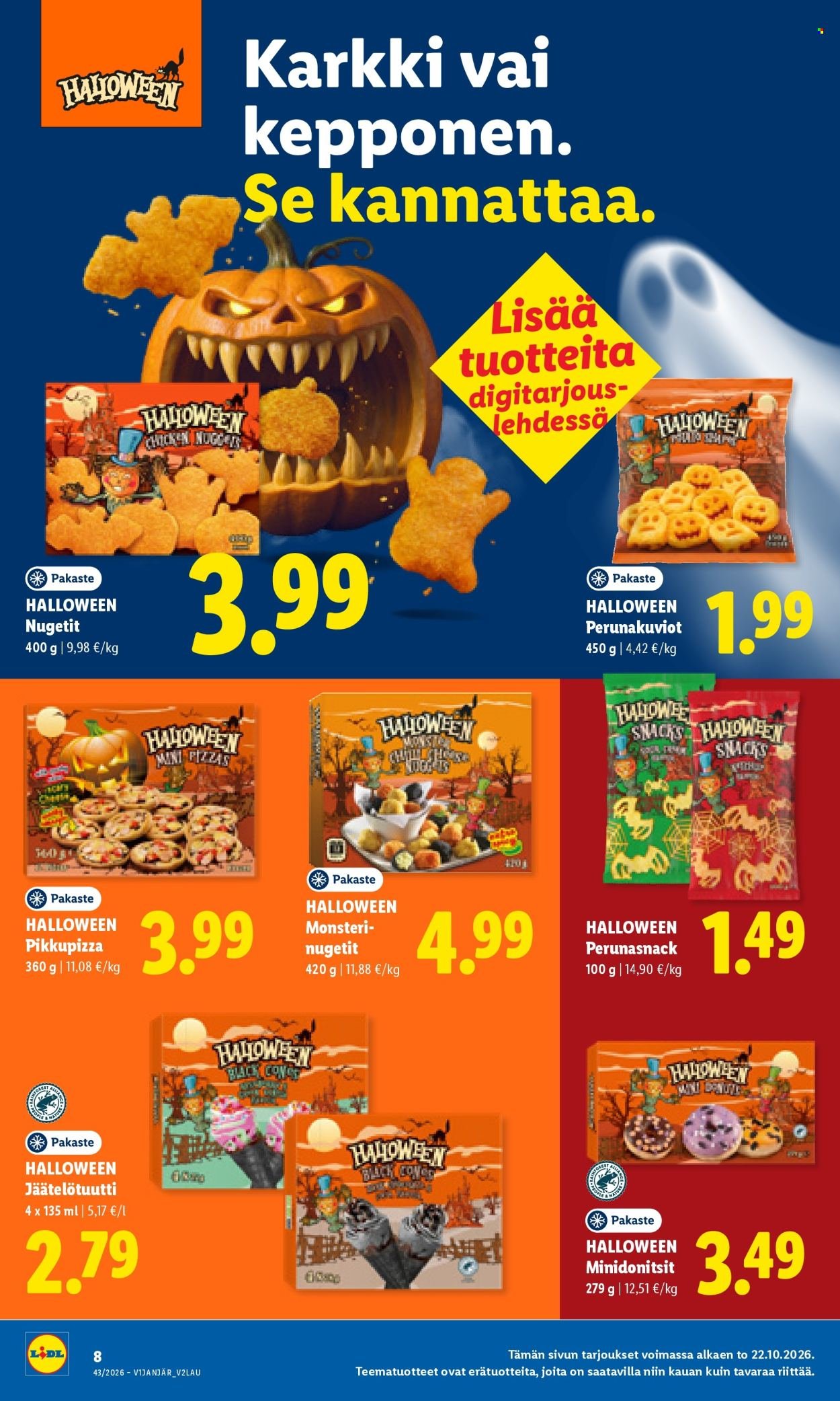 LIDL tarjoukset - Alkaen TO 22.10.2026