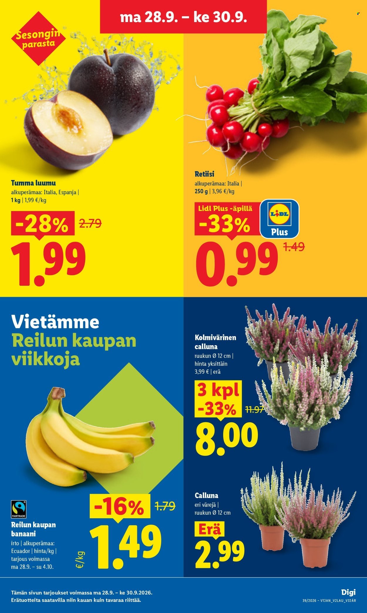 LIDL tarjoukset - Alkaen MA 28.9.2026