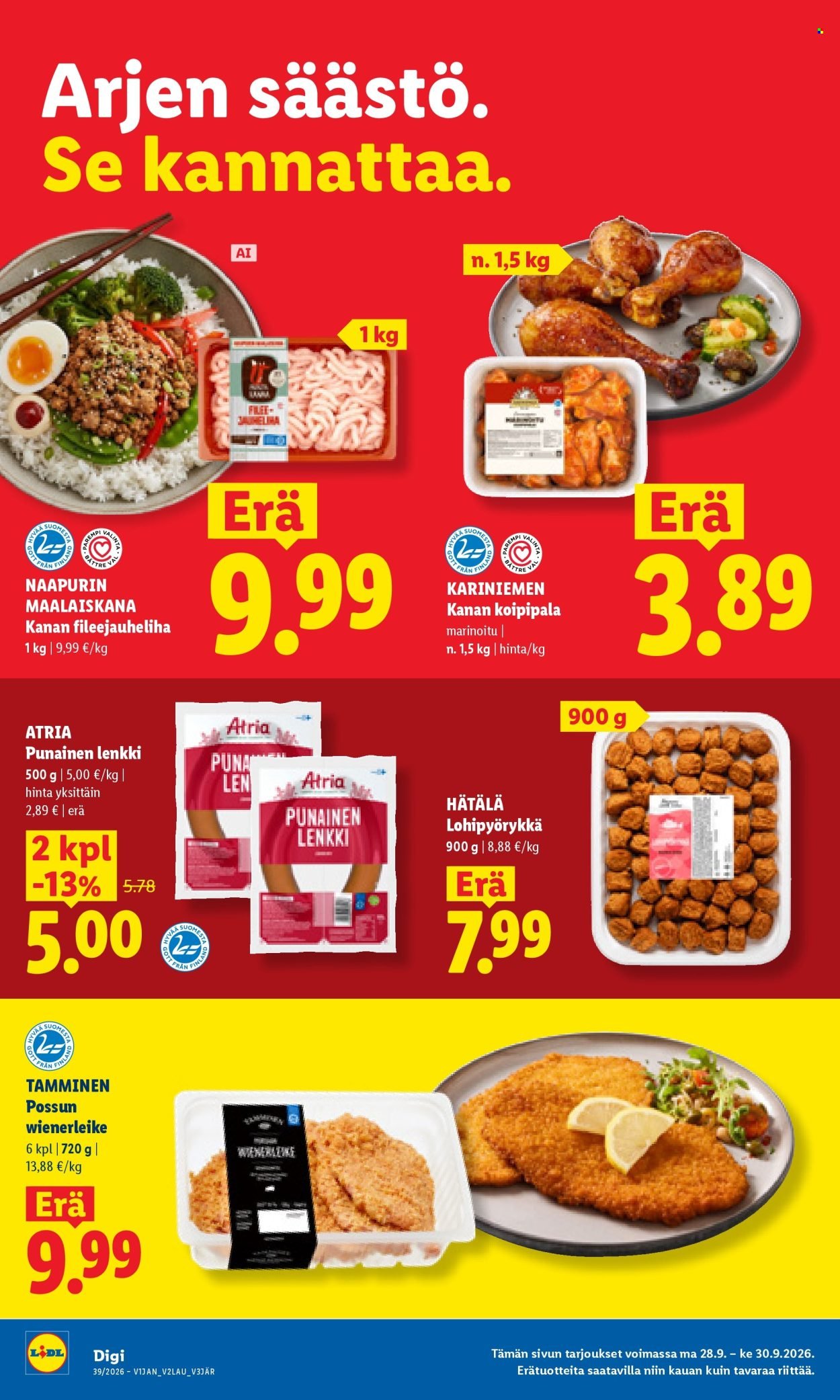 LIDL tarjoukset - Alkaen MA 28.9.2026