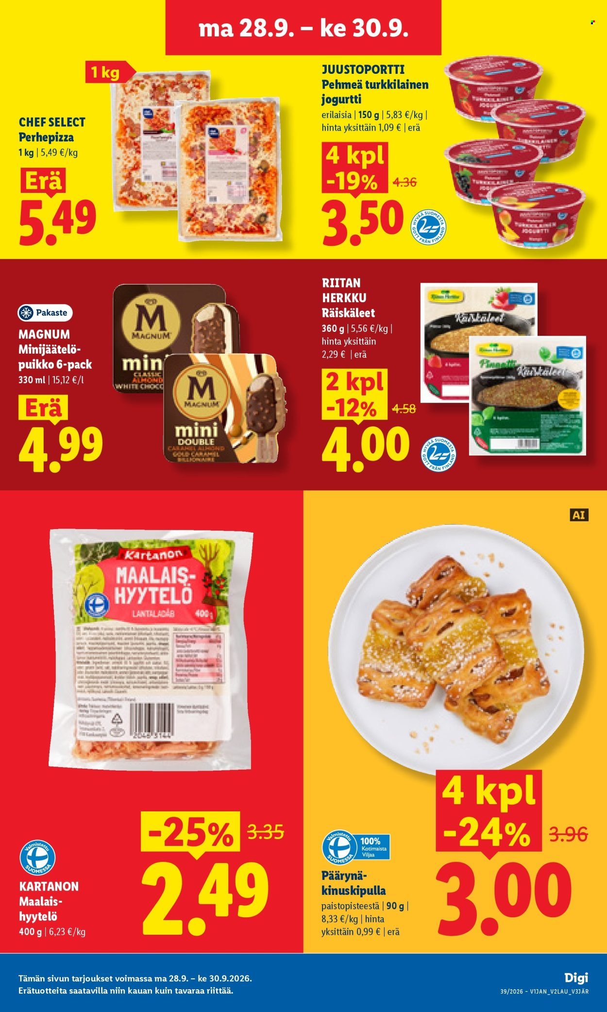 LIDL tarjoukset - Alkaen MA 28.9.2026