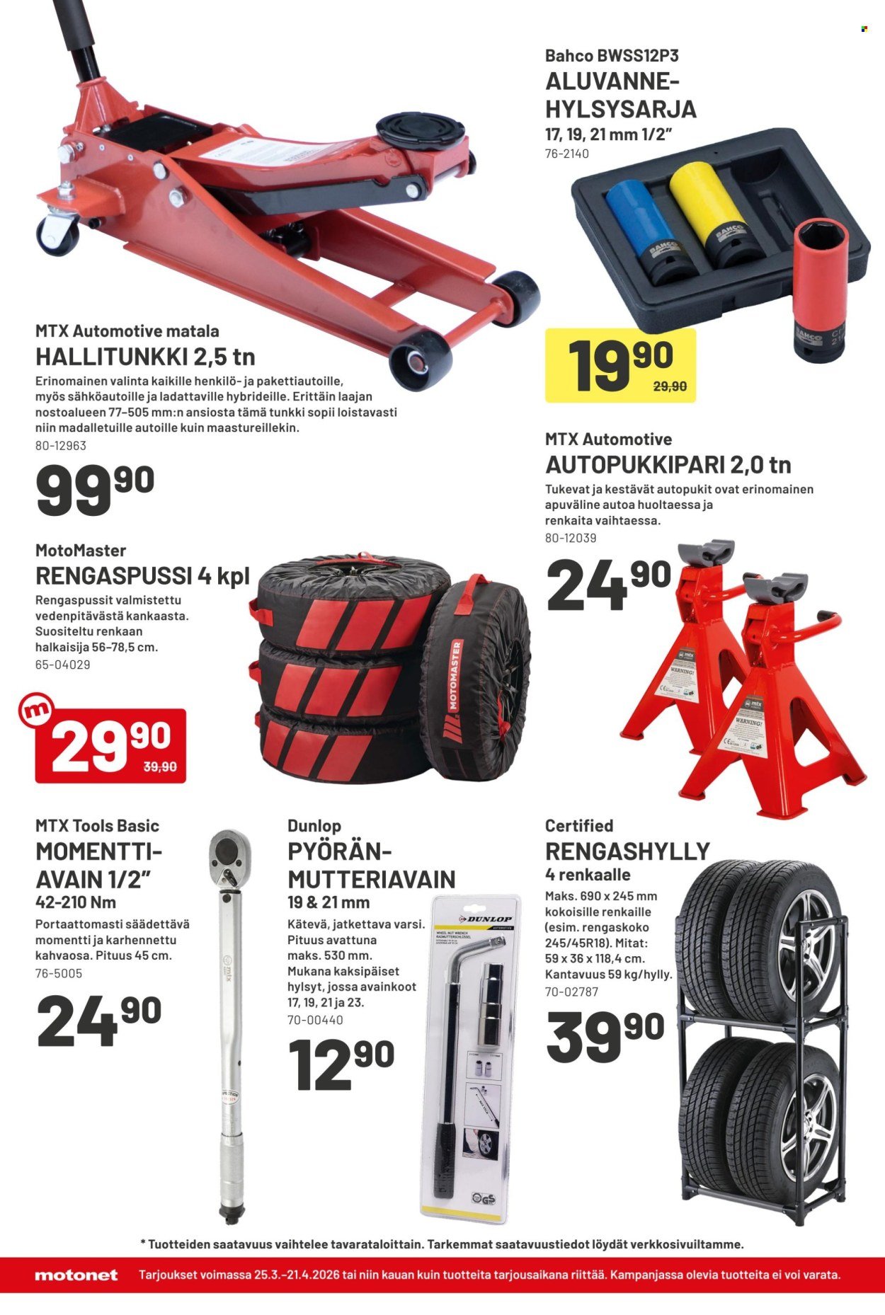 MOTONET tarjoukset - Turbolenkkarit ovat nyt täällä