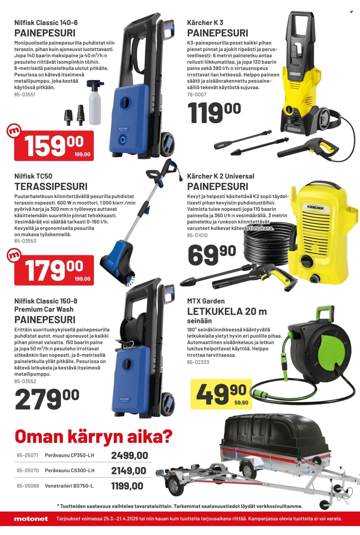 MOTONET tarjoukset - Turbolenkkarit ovat nyt täällä