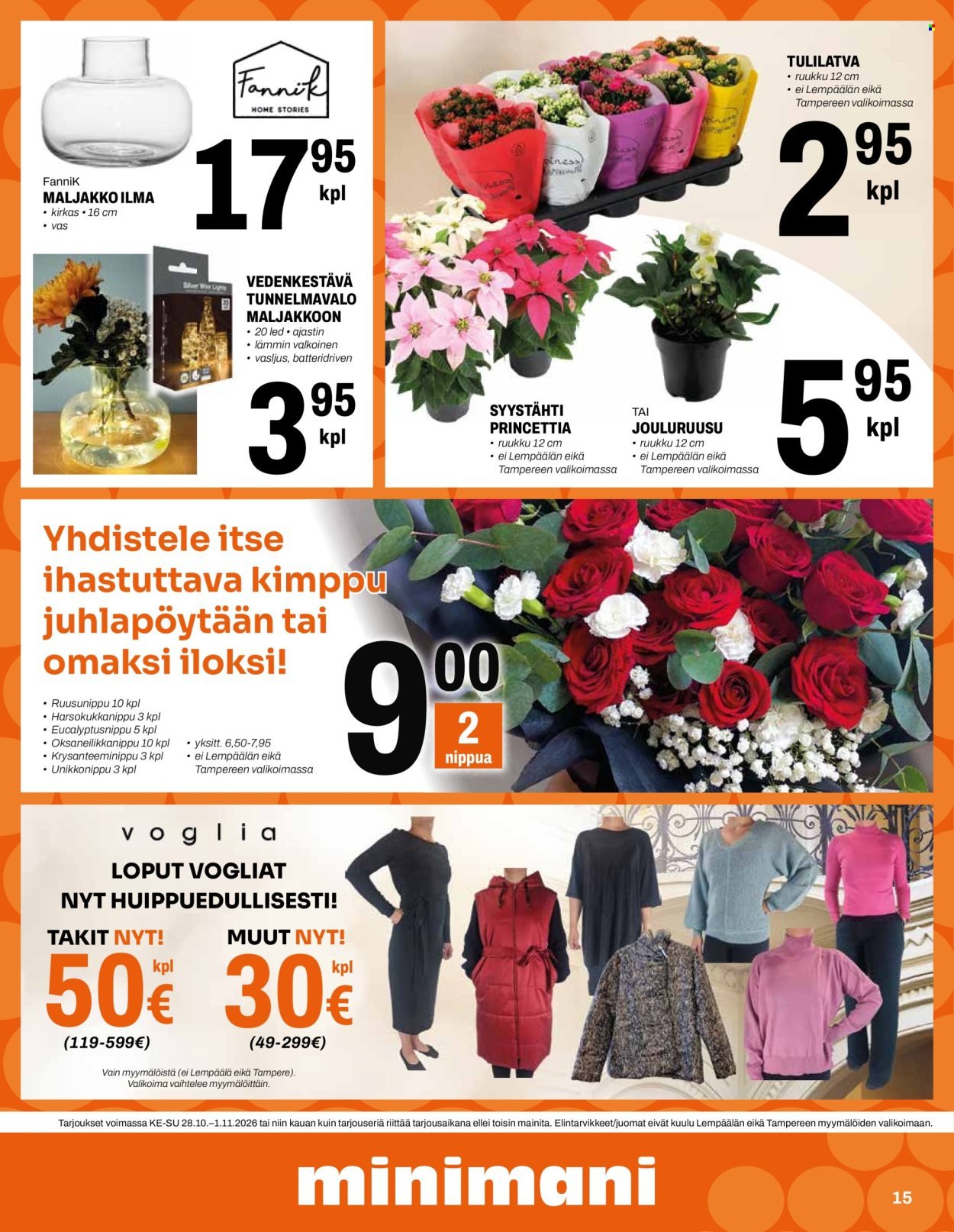 MINIMANI tarjoukset - Alkaen KE 28.10.2026