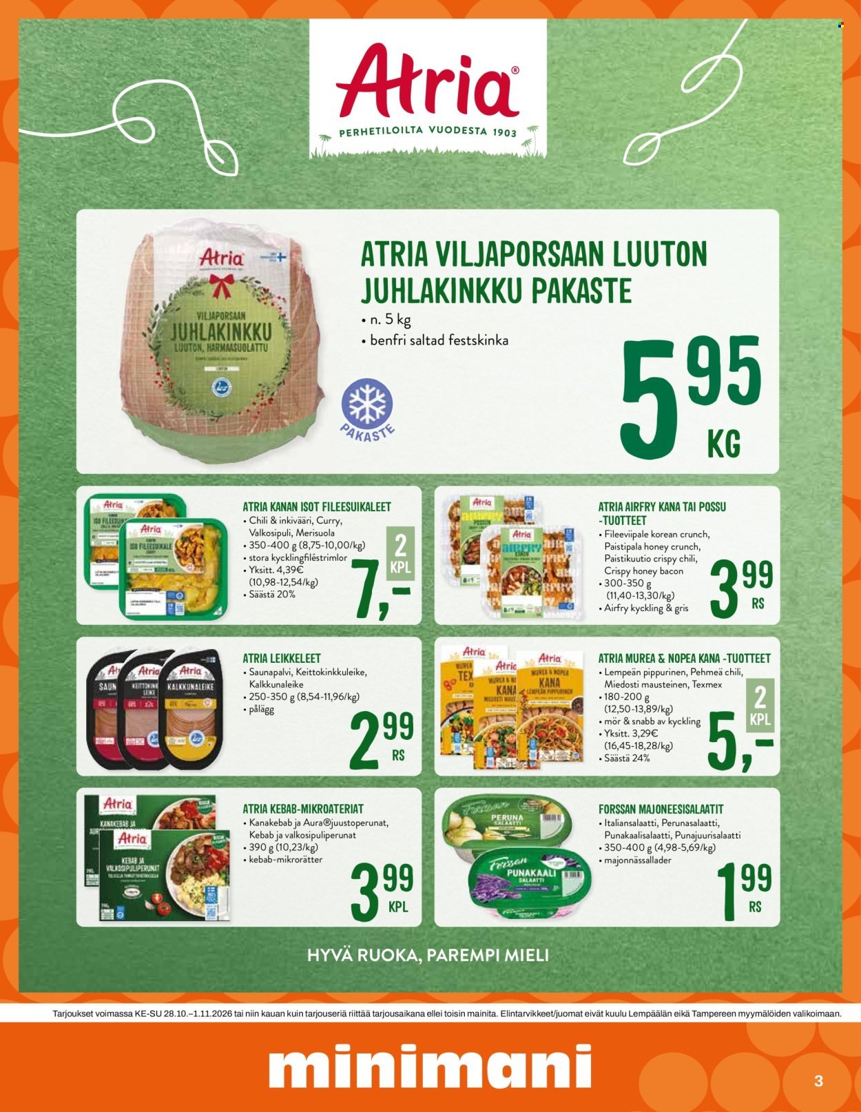 MINIMANI tarjoukset - Alkaen KE 28.10.2026