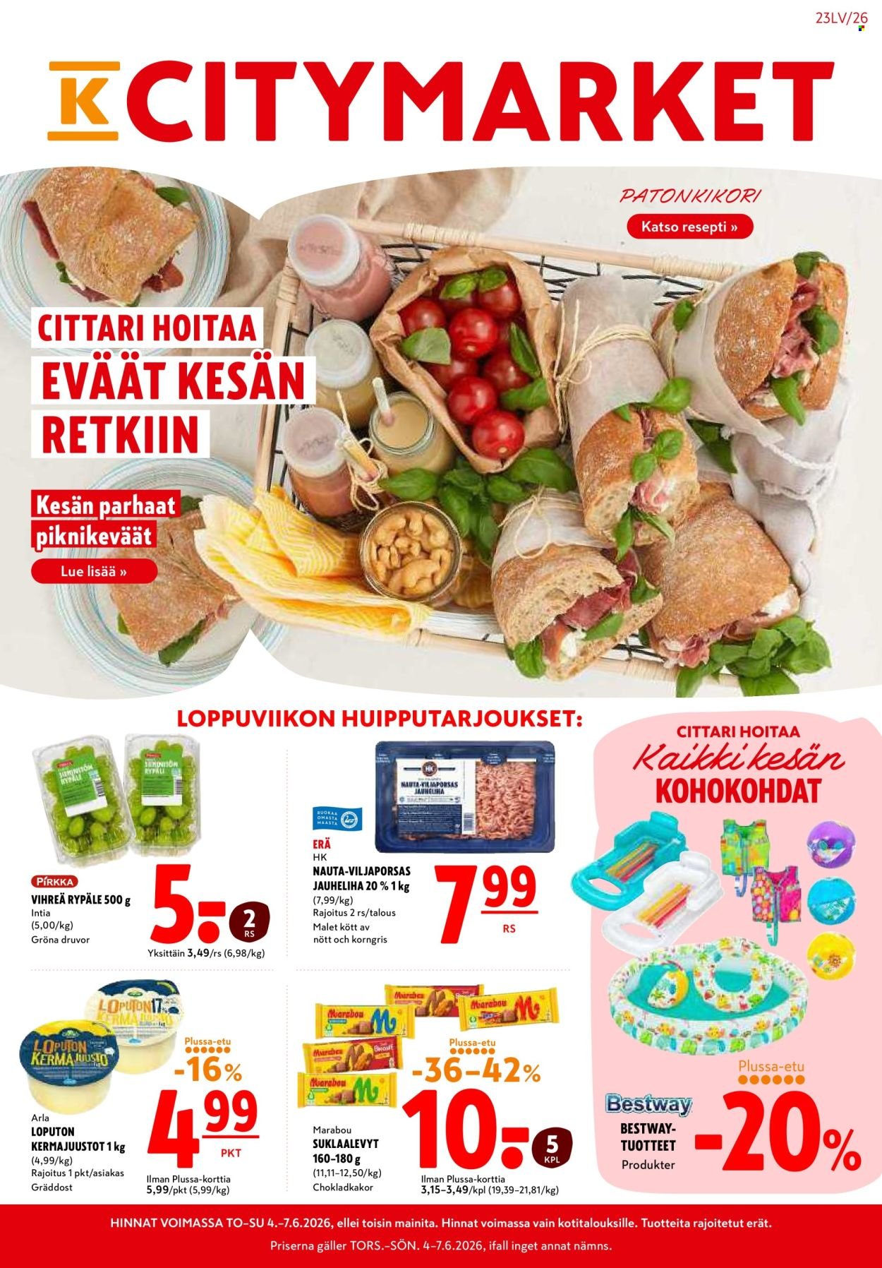 K-CITYMARKET tarjoukset - Alkaen TO 4.6.2026