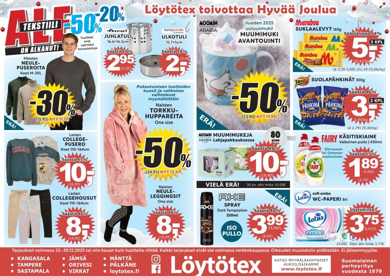 LÖYTÖTEX tarjoukset - Alkaen MA 22.12.2025