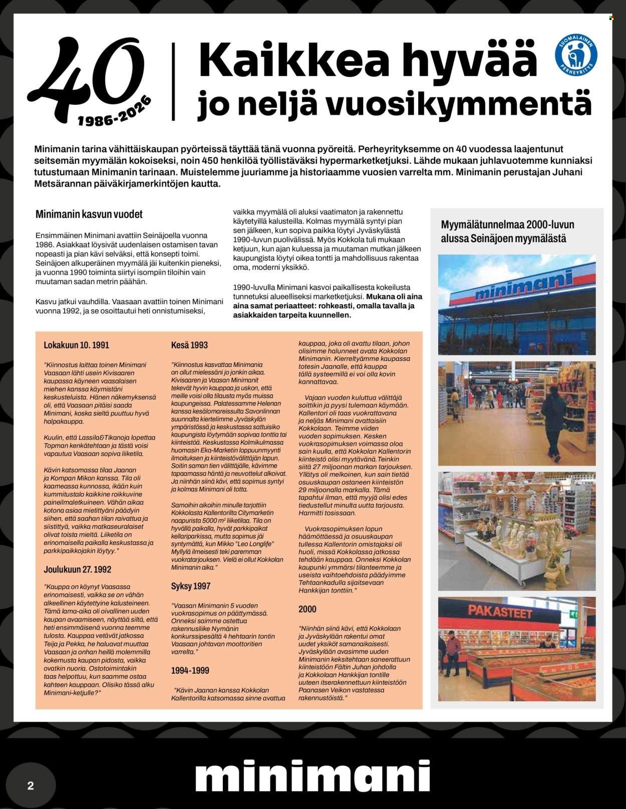 MINIMANI tarjoukset - Alkaen KE 27.5.2026