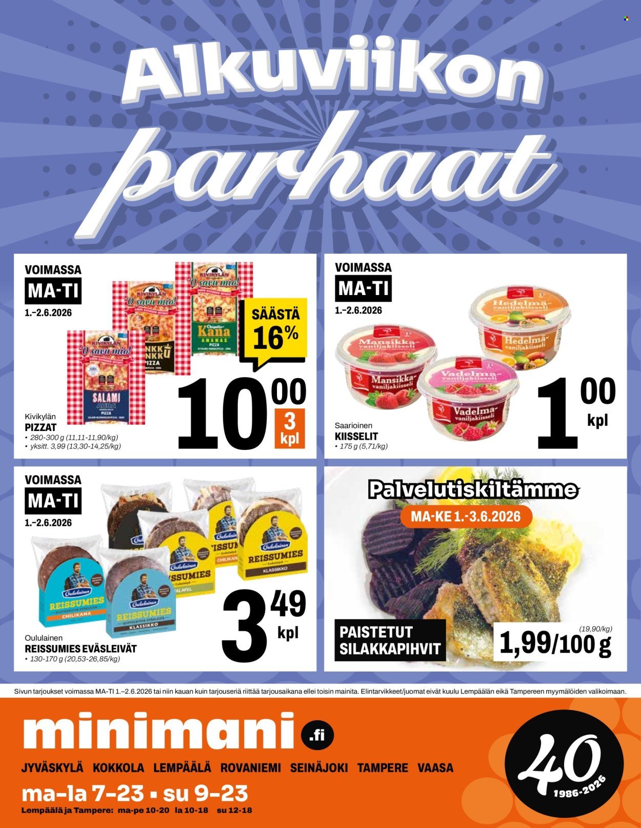 MINIMANI tarjoukset - Alkaen KE 27.5.2026
