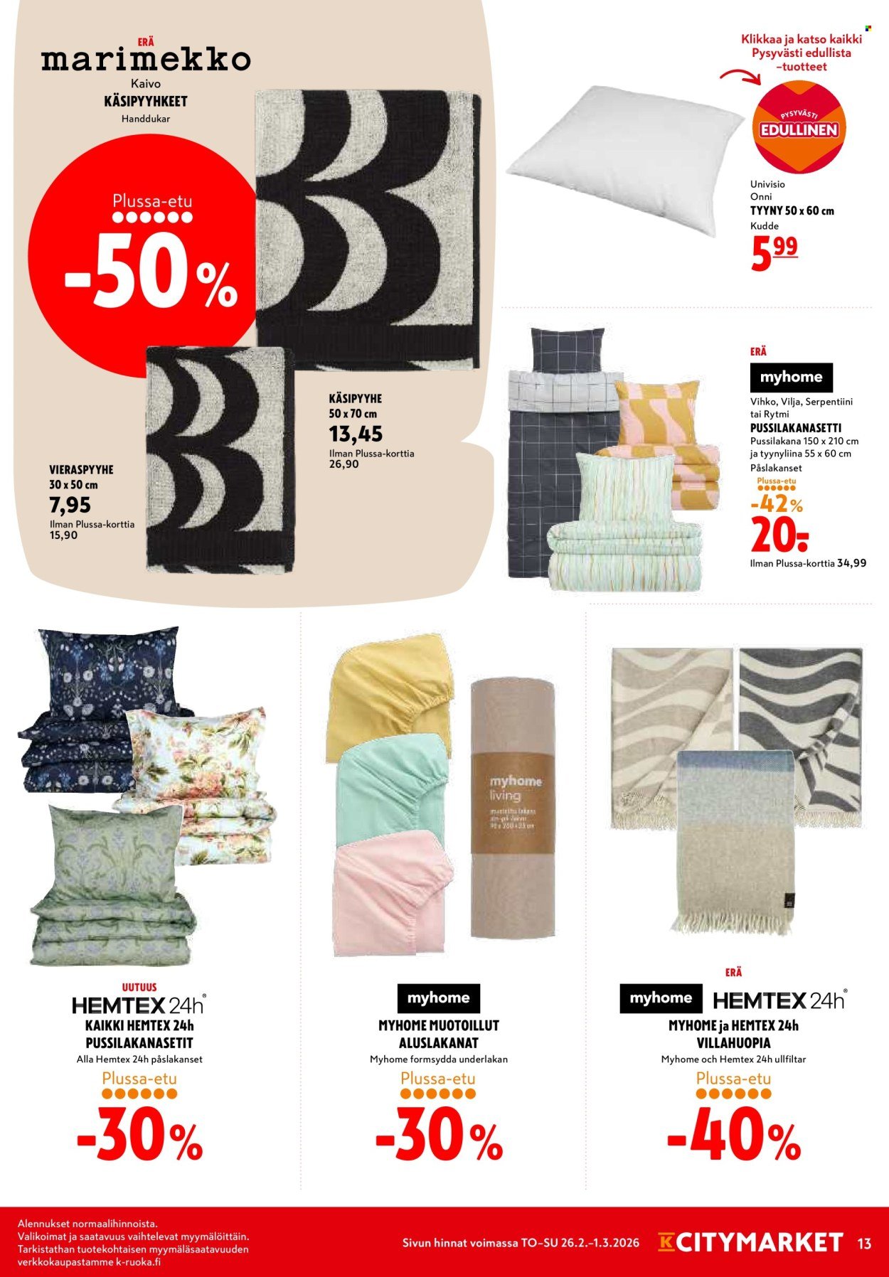 K-CITYMARKET tarjoukset - Alkaen TO 26.2.2026