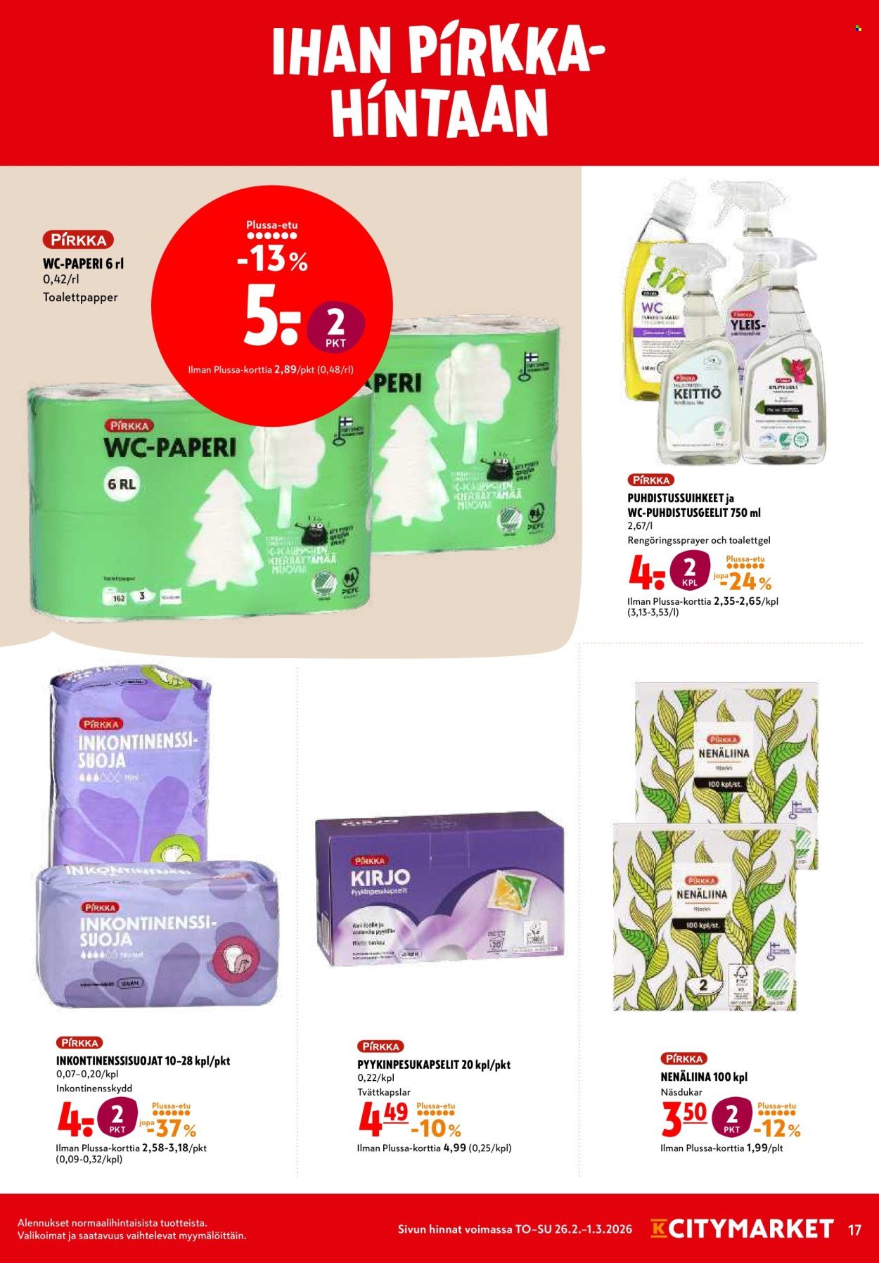 K-CITYMARKET tarjoukset - Alkaen TO 26.2.2026