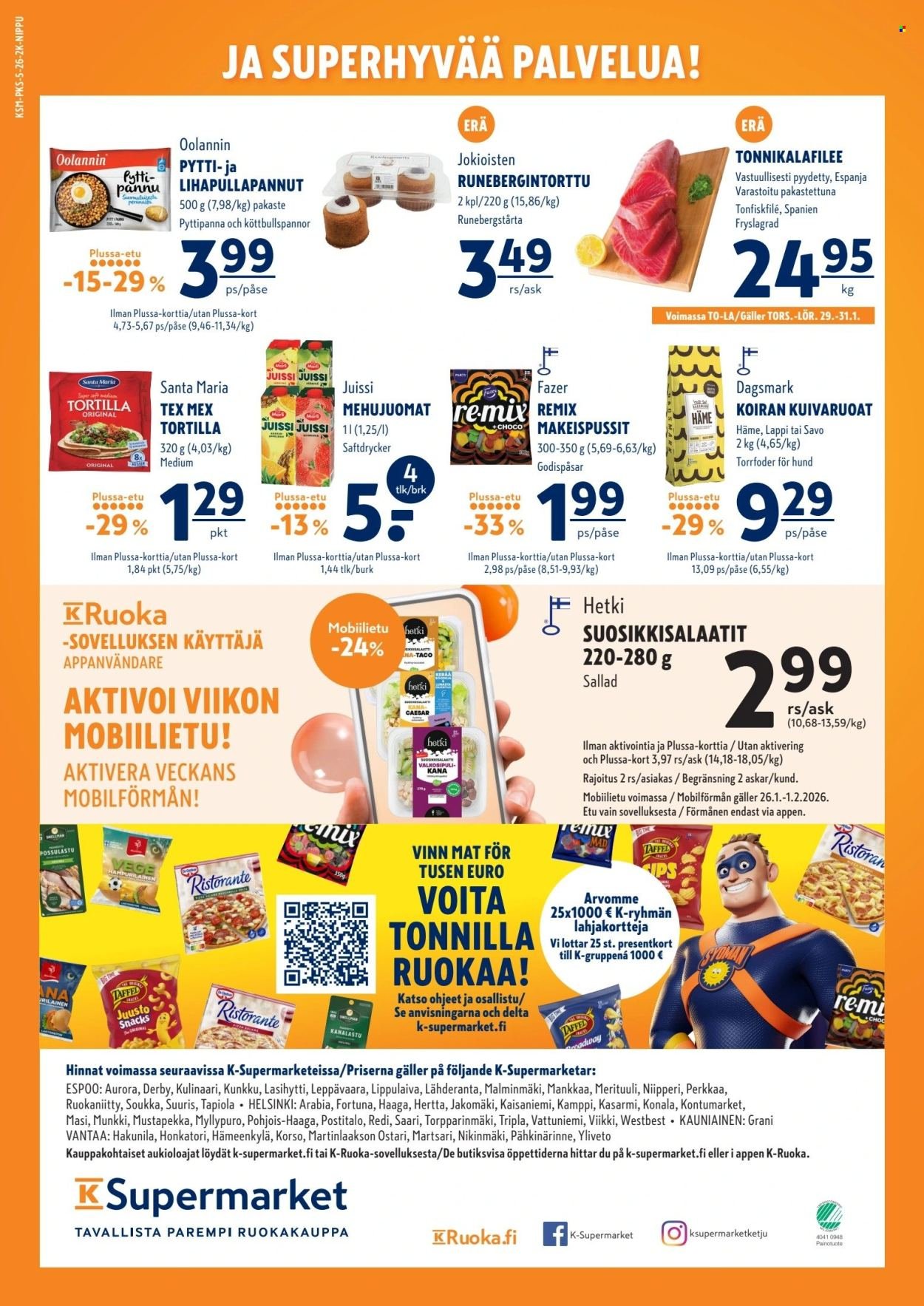 K-SUPERMARKET tarjoukset - Syötävän hyviä tarjouksia ja etuja