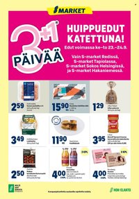 S-MARKET tarjoukset - 3+1 päivää