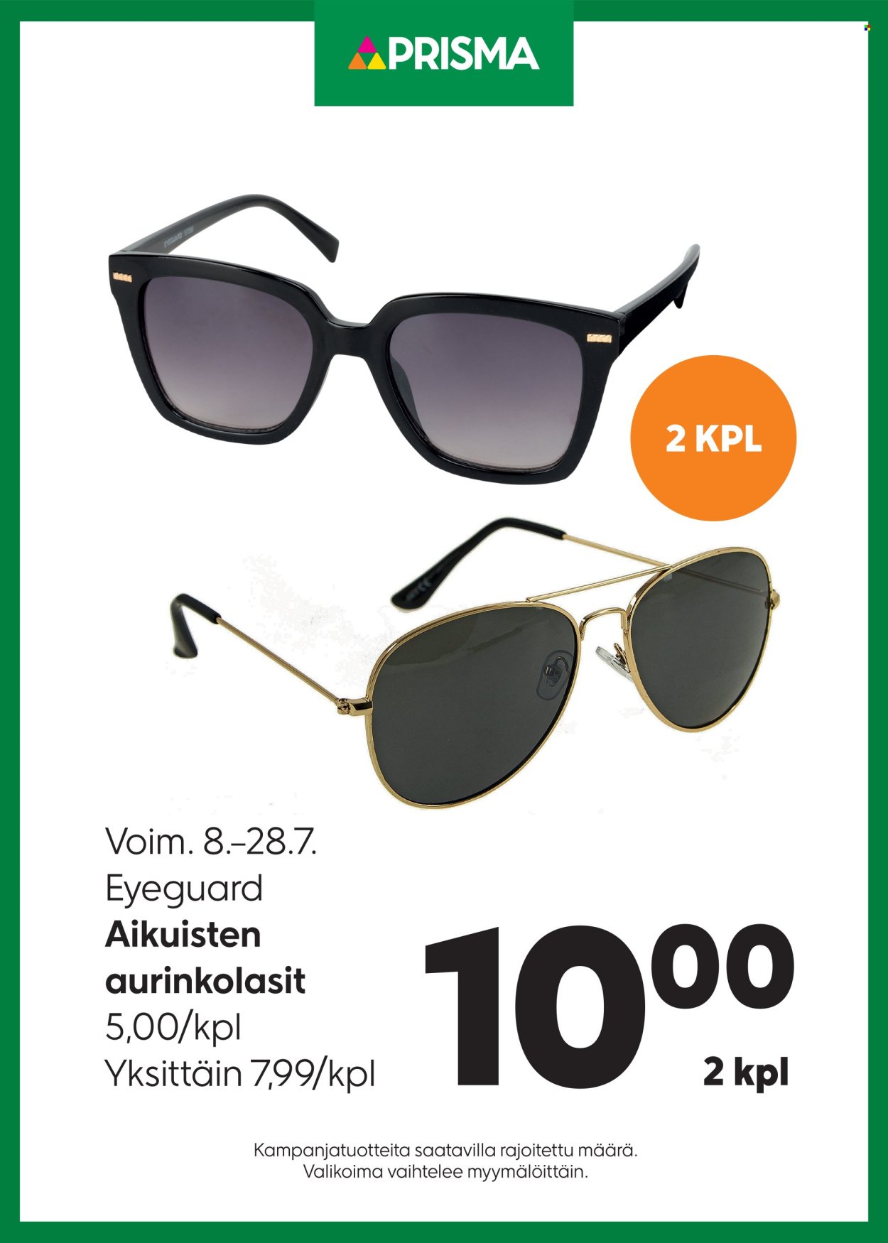 PRISMA tarjoukset - Alkaen KE 8.7.2026