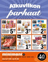 MINIMANI tarjoukset - Alkaen MA 14.9.2026