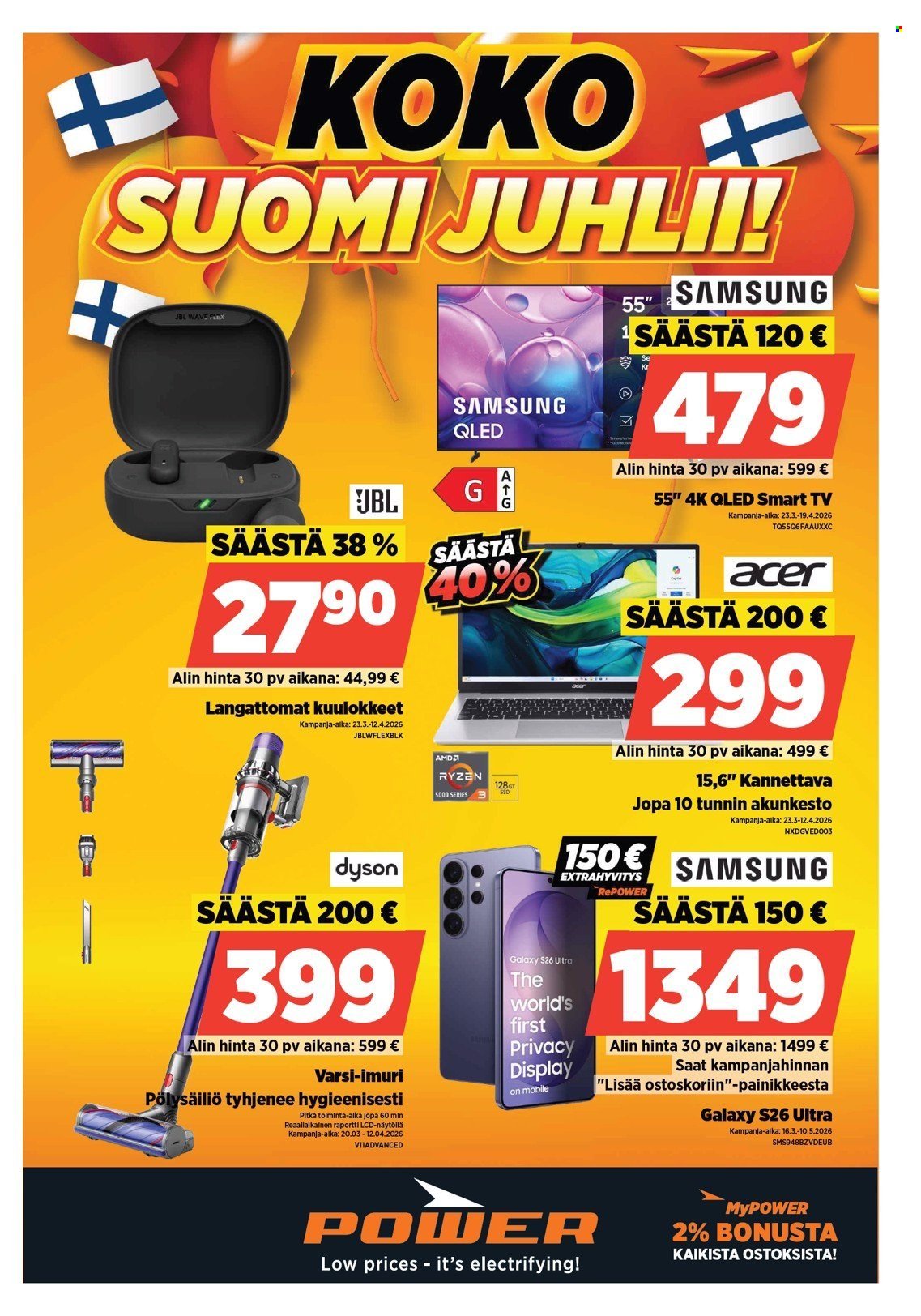 POWER tarjoukset - Huhtikuu 2026