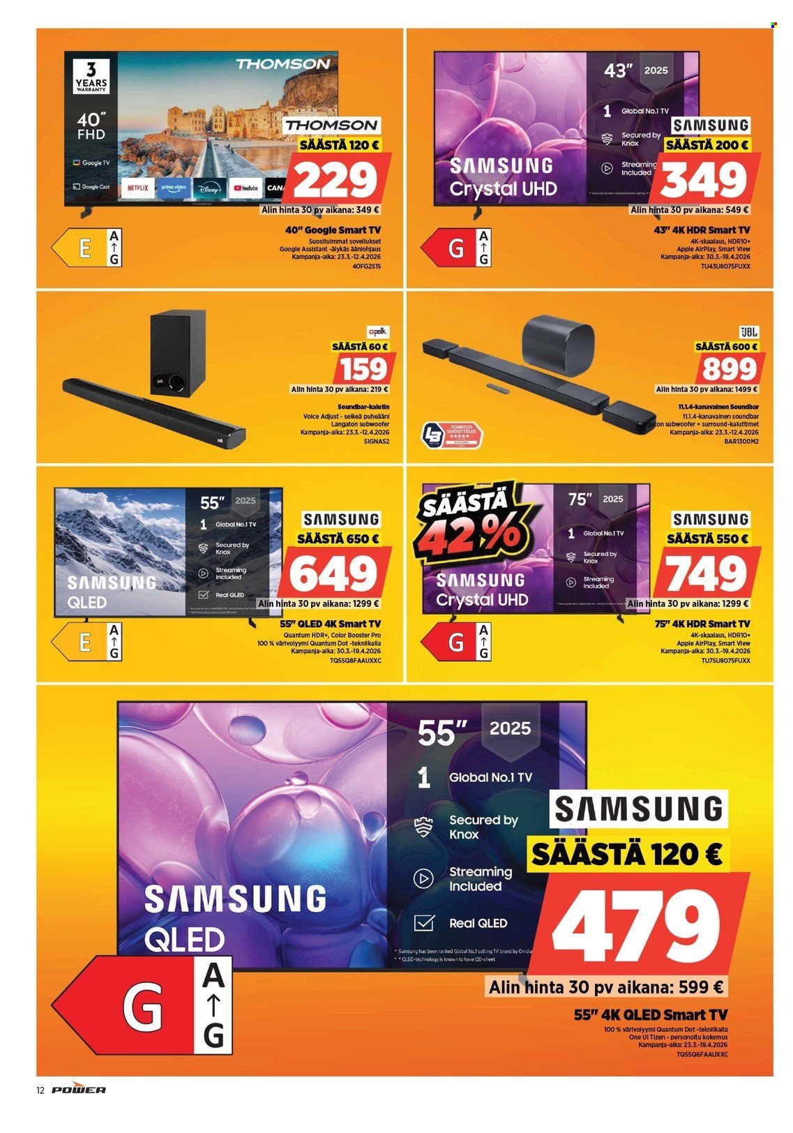 POWER tarjoukset - Huhtikuu 2026