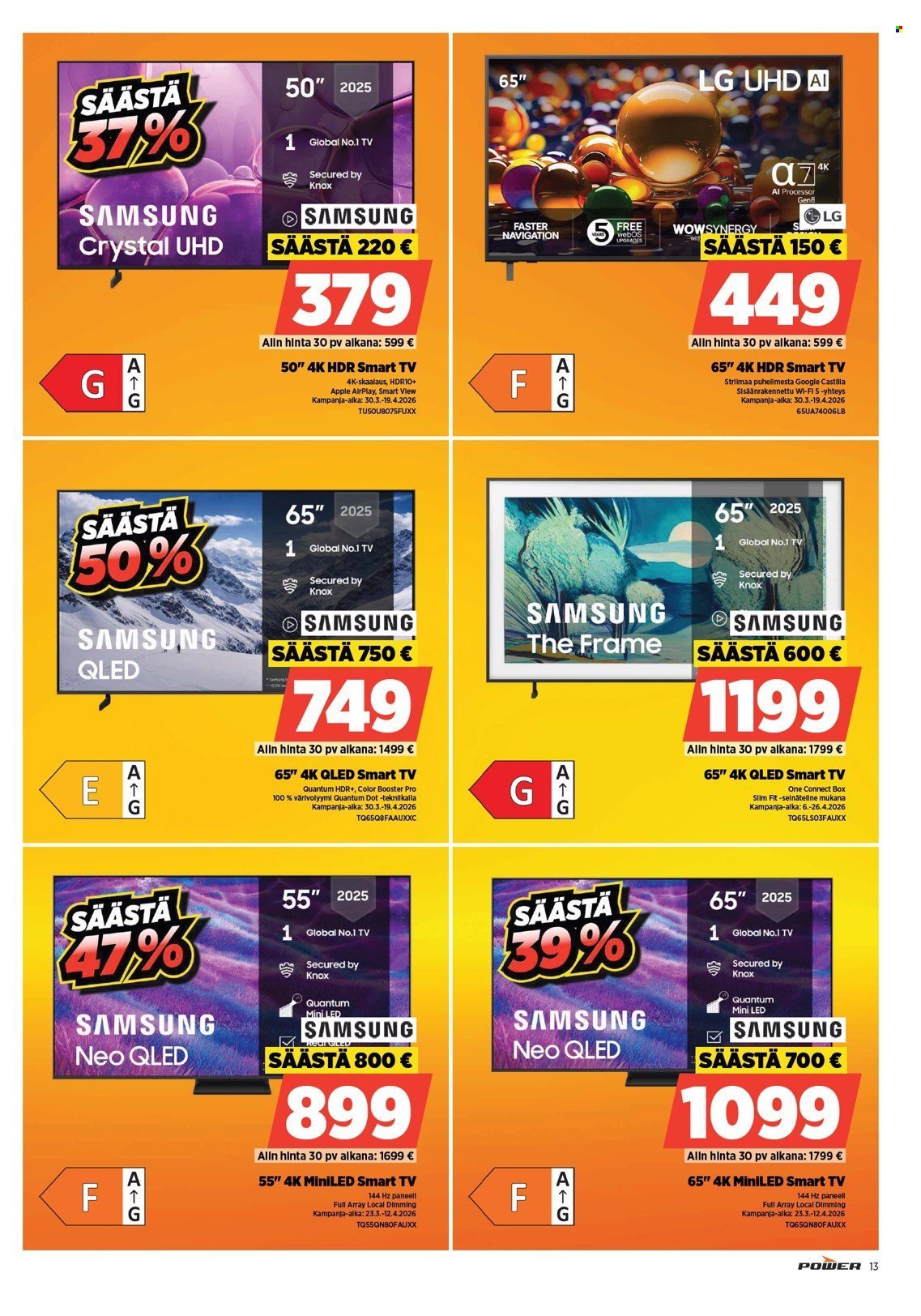 POWER tarjoukset - Huhtikuu 2026