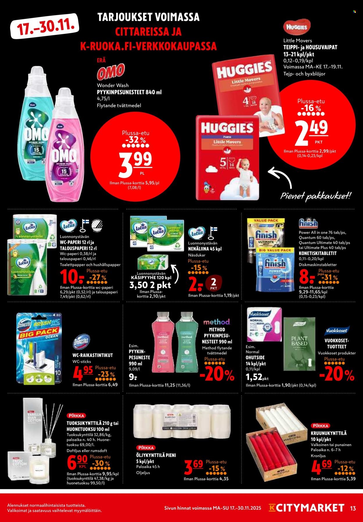 K-CITYMARKET tarjoukset - Alkaen MA 17.11.2025 (2025-11-17 - 2025-11-30)