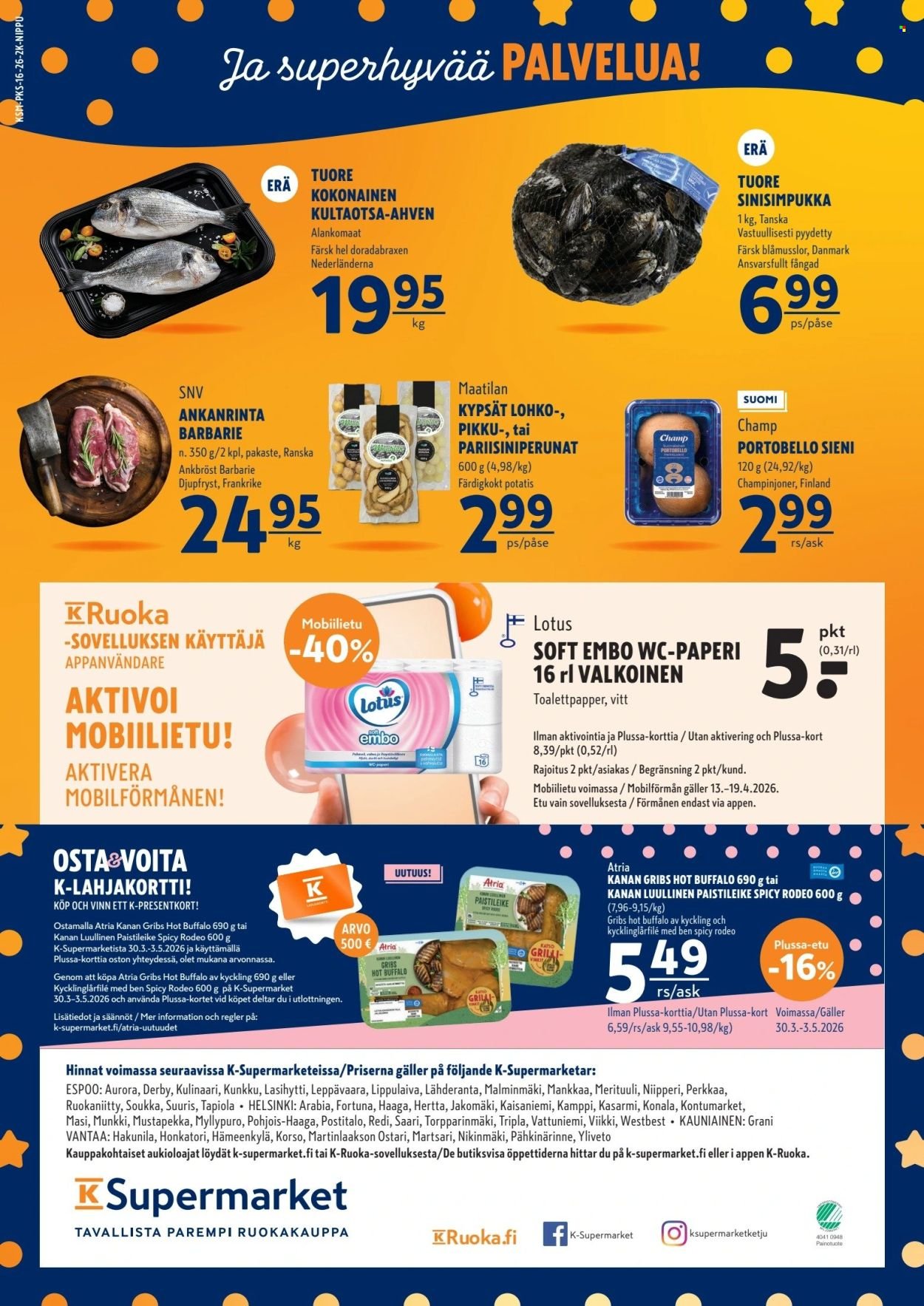 K-SUPERMARKET tarjoukset - Kauppiaan herkkufestarit