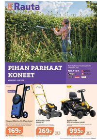 K-RAUTA tarjoukset - Pihan parhaat koneet