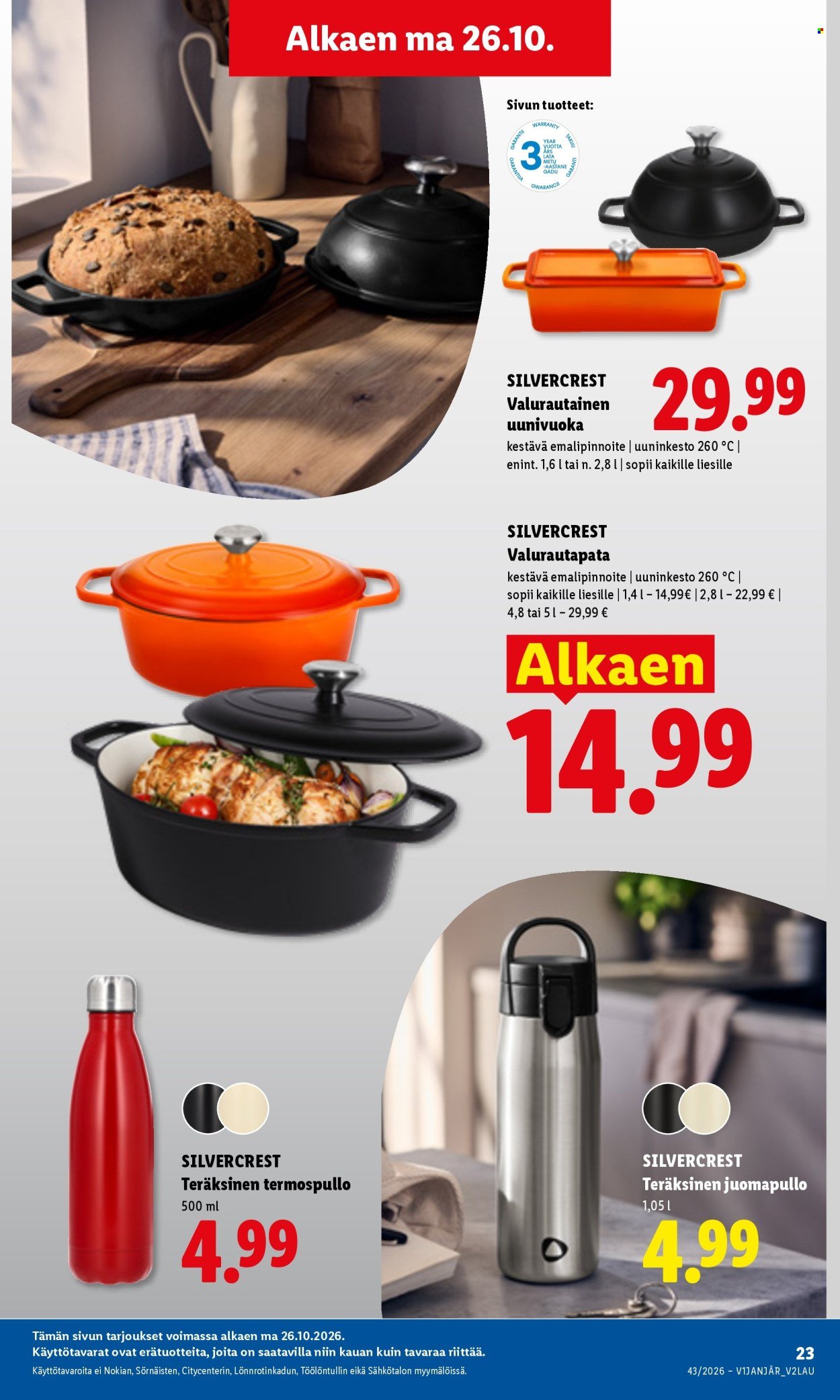 LIDL tarjoukset - Alkaen MA 26.10.2026