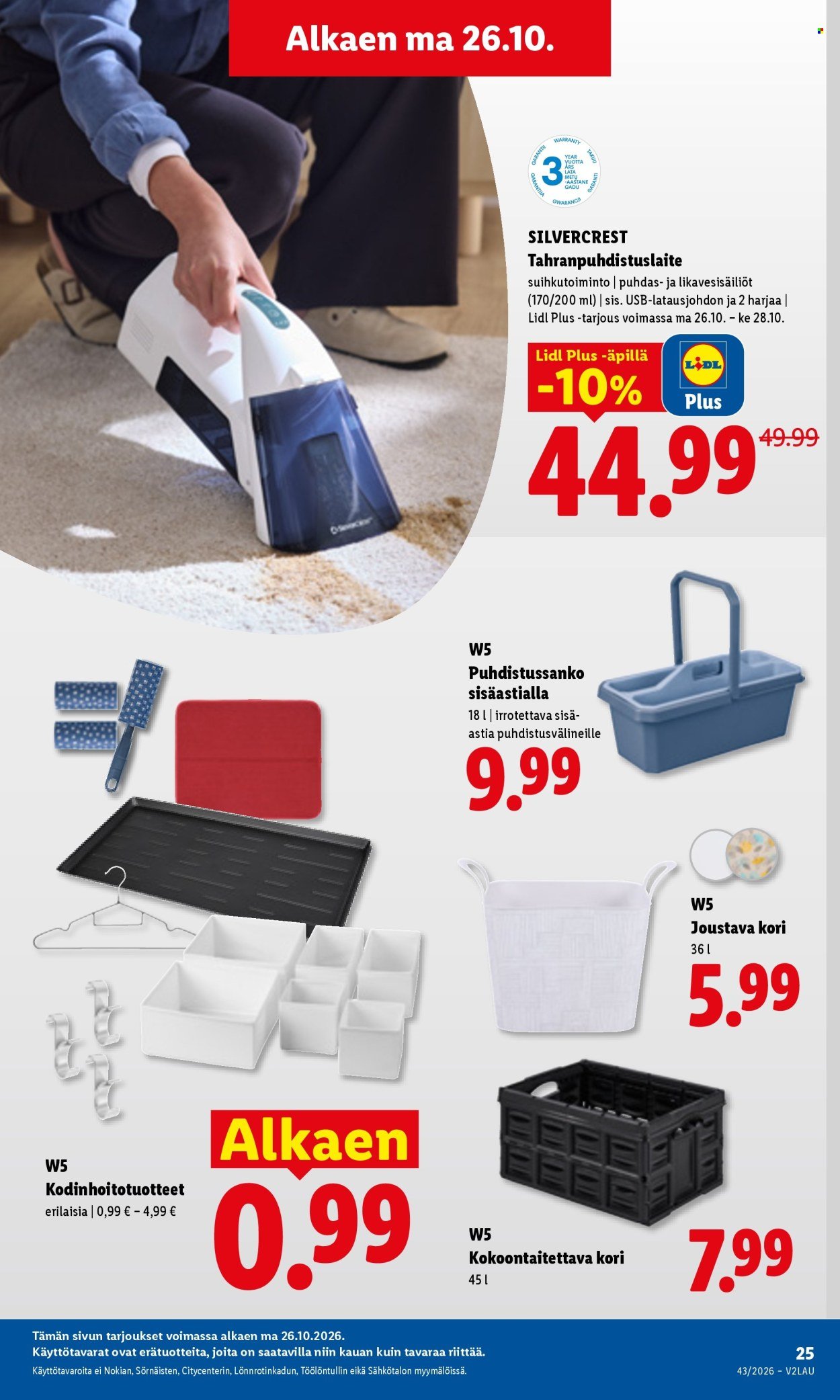 LIDL tarjoukset - Alkaen MA 26.10.2026