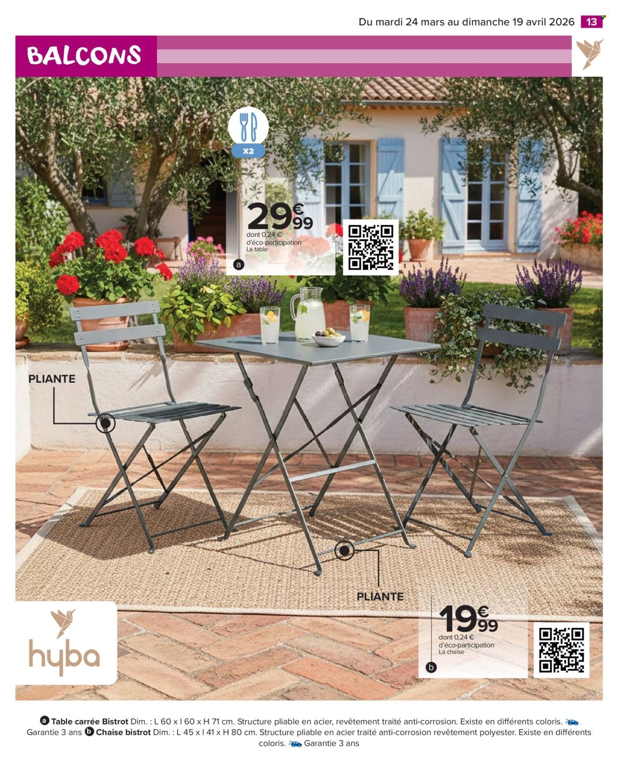 Catalogue CARREFOUR MARKET - MOBILIER DE JARDIN (2026-03-24 - 2026-04-19)
