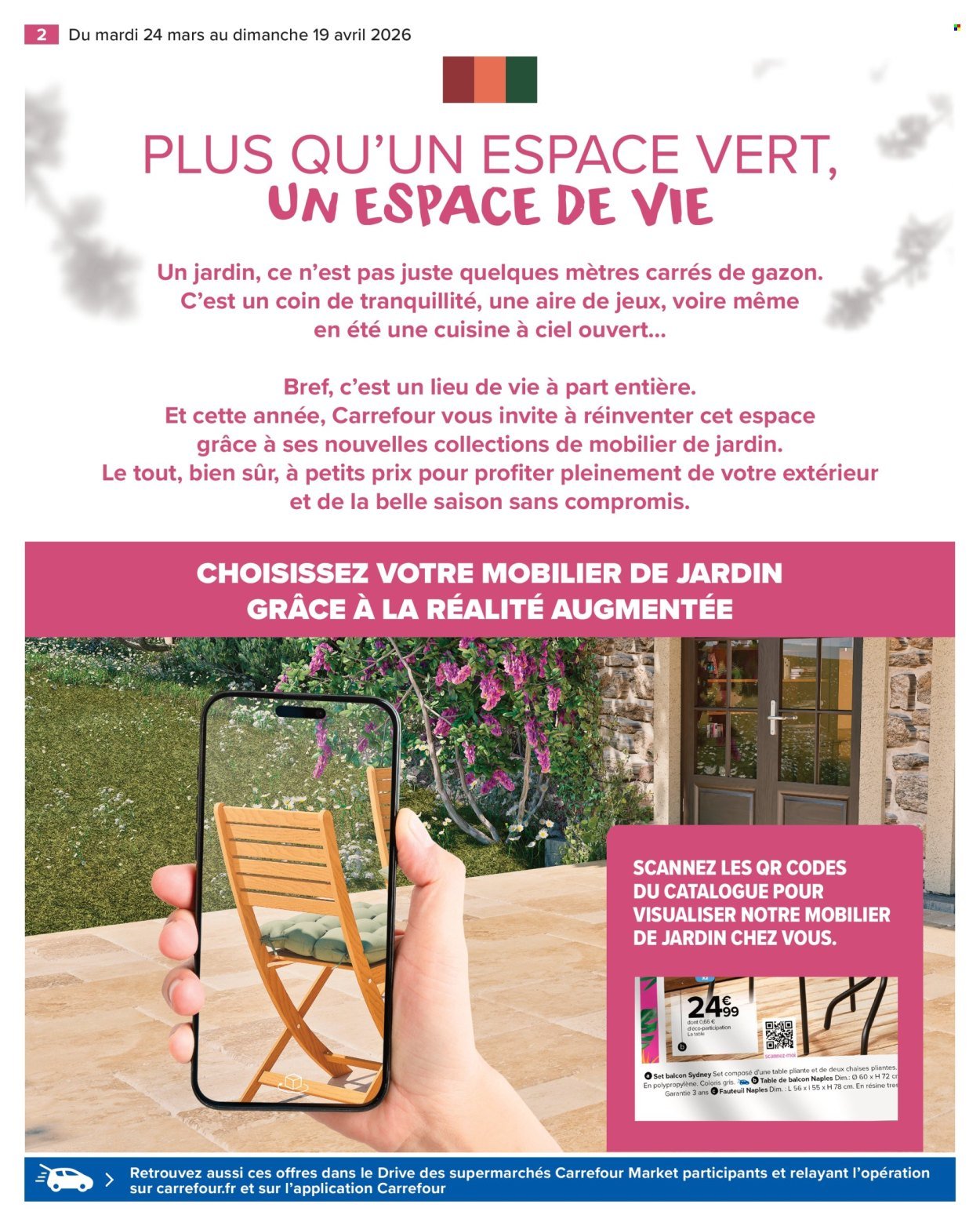 Catalogue CARREFOUR MARKET - MOBILIER DE JARDIN