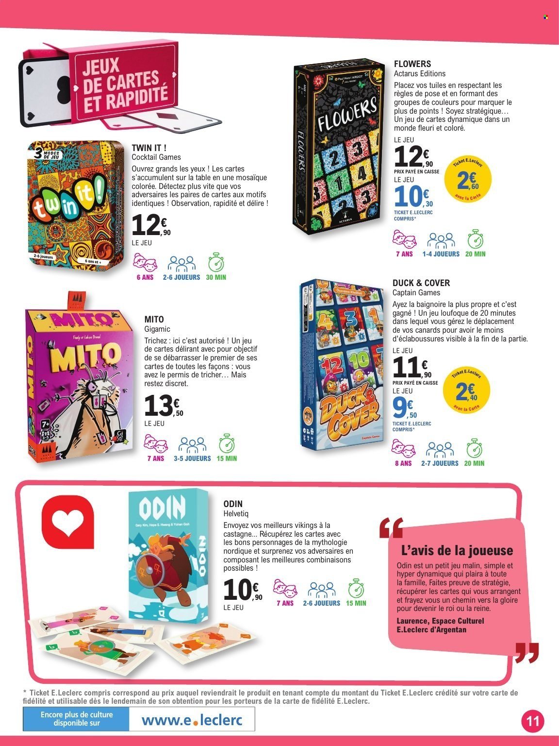 Catalogue E.LECLERC - GUIDE LUDO & JEUX DE SOCIETE (2025-10-21 - 2025-11-08)