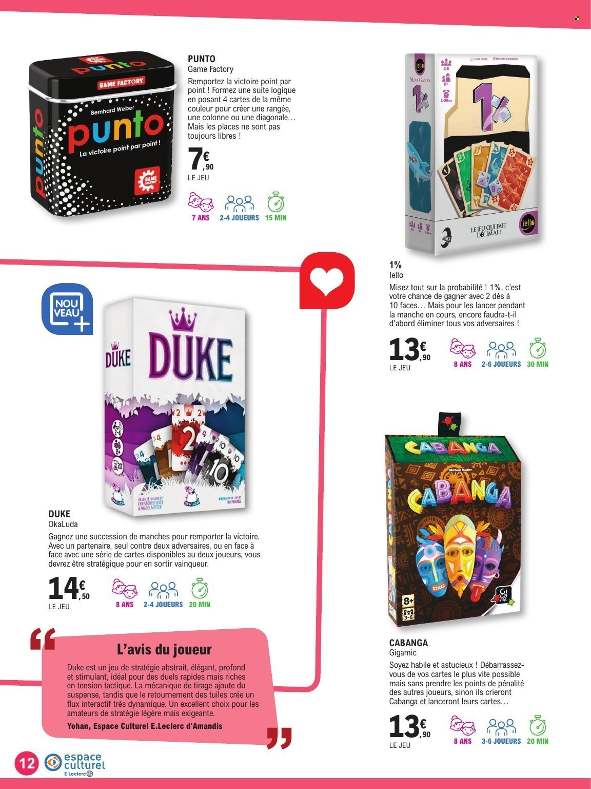 Catalogue E.LECLERC - GUIDE LUDO & JEUX DE SOCIETE (2025-10-21 - 2025-11-08)