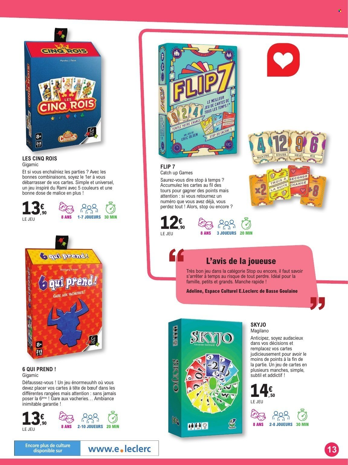 Catalogue E.LECLERC - GUIDE LUDO & JEUX DE SOCIETE (2025-10-21 - 2025-11-08)