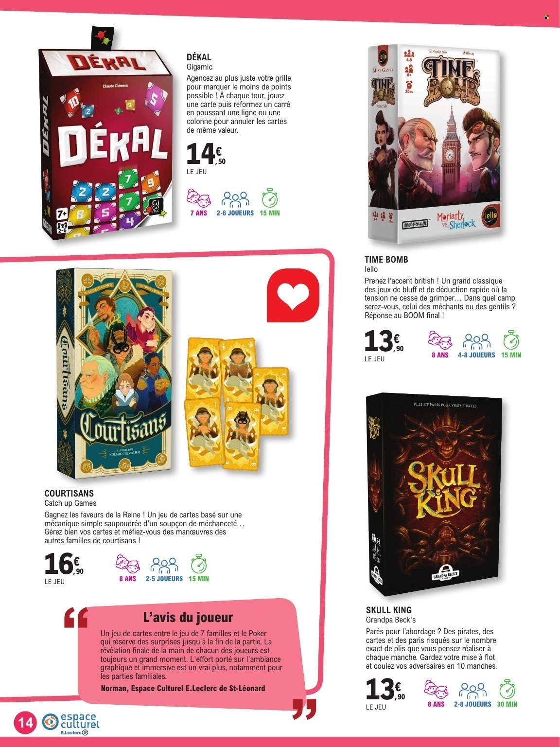 Catalogue E.LECLERC - GUIDE LUDO & JEUX DE SOCIETE (2025-10-21 - 2025-11-08)