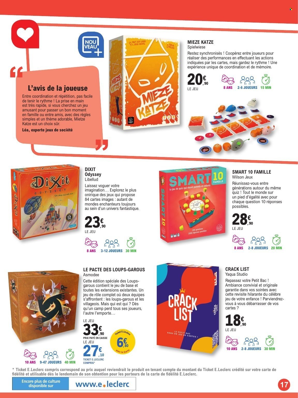 Catalogue E.LECLERC - GUIDE LUDO & JEUX DE SOCIETE (2025-10-21 - 2025-11-08)